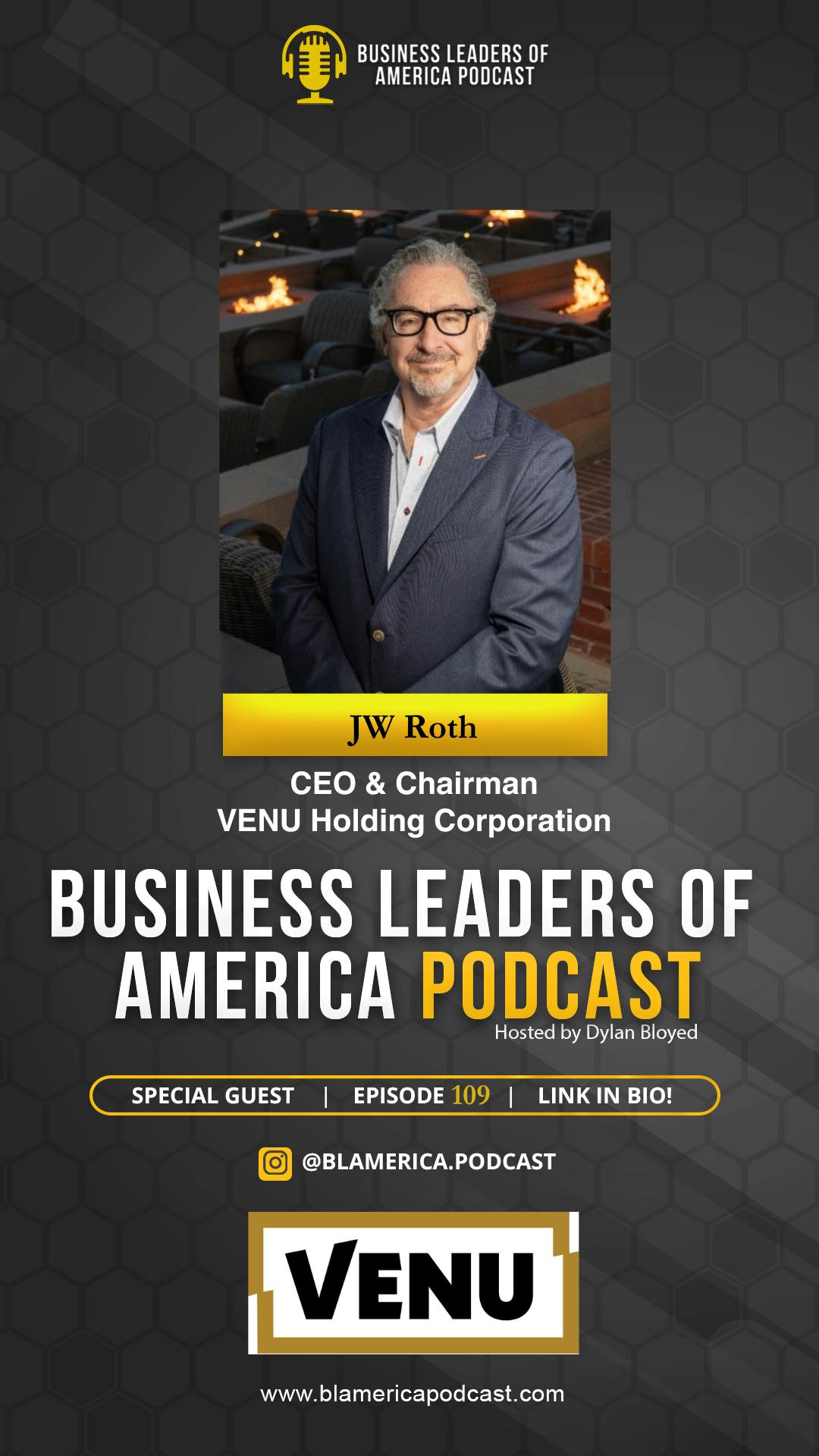 JW Roth - CEO & Chairman of VENU Holding Corporation JW Roth - CEO & Chairman of VENU Holding Corporation