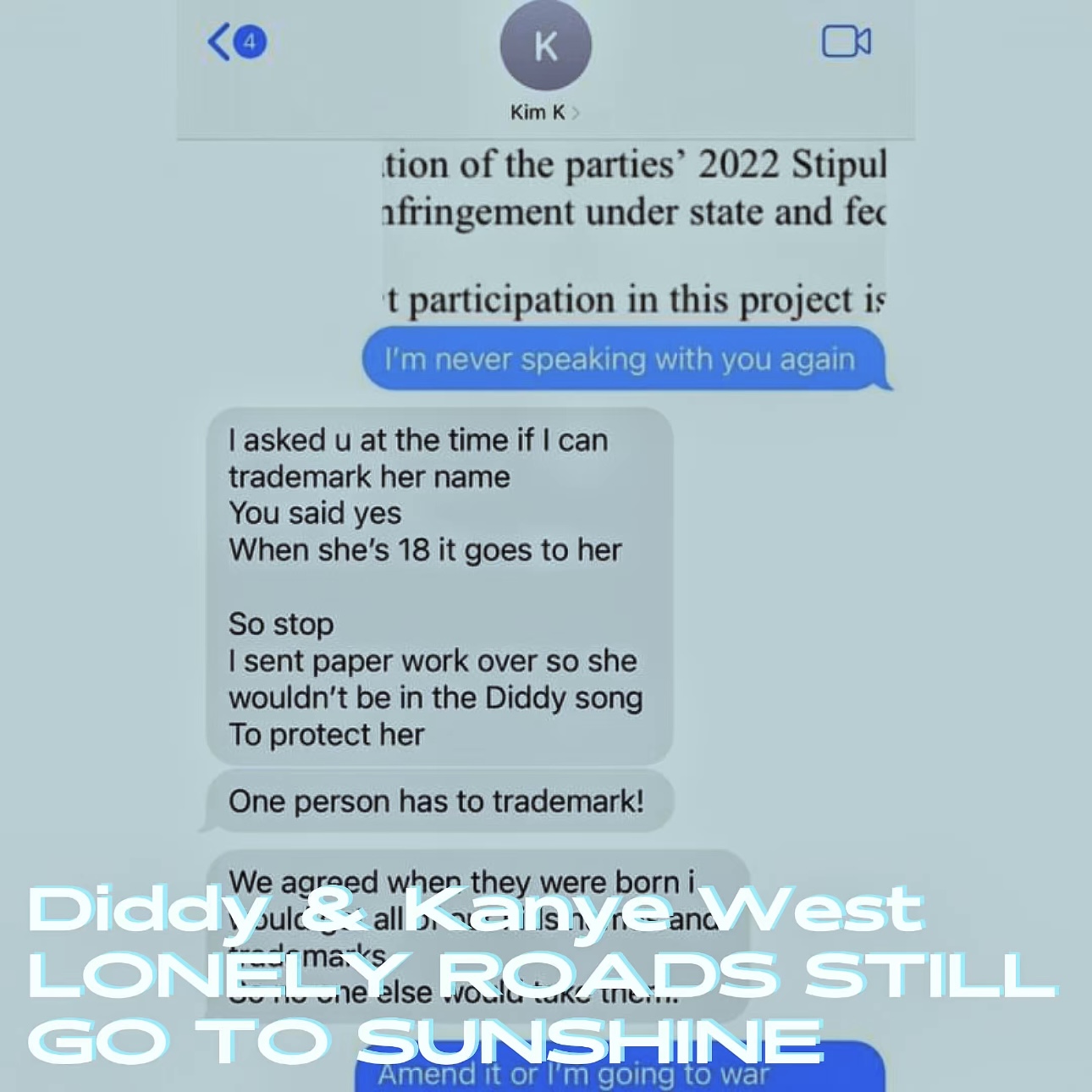 DIDDY & KANYE WEST - LONELY ROADS STILL GO TO SUNSHINE (ft. NORTH WEST, KING COMBS & JASMINE WILLIAMS) episode artwork