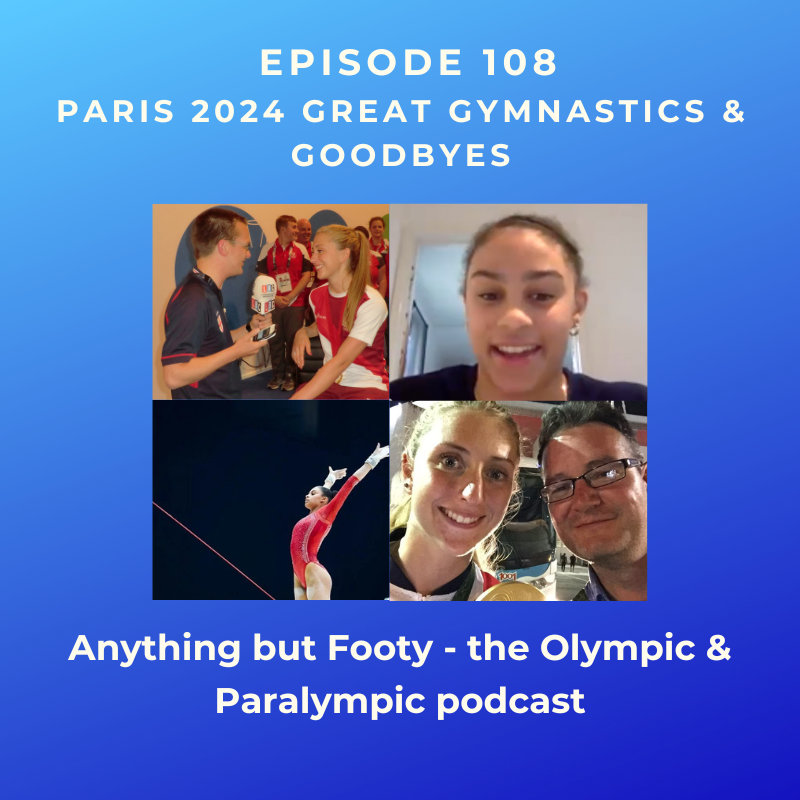 #108 Paris 2024 Great Gymnastics & Goodbyes episode artwork
