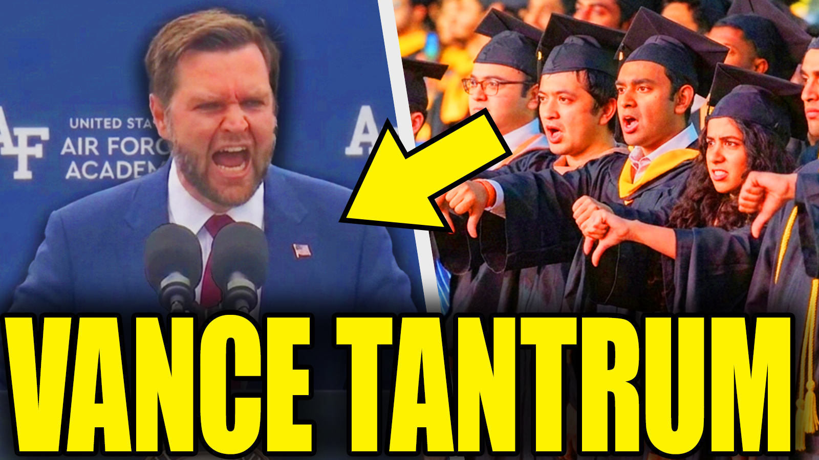 Vance Furious Over Boos As Graduation Speech Goes Wrong episode artwork