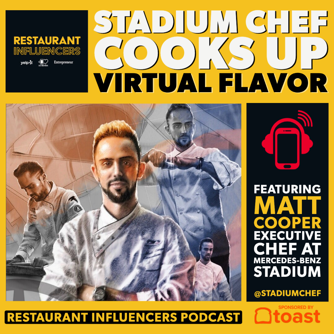 CHEF MATT COOPER of MERCEDES-BENZ STADIUM on Cooking Virtual Flavor episode artwork