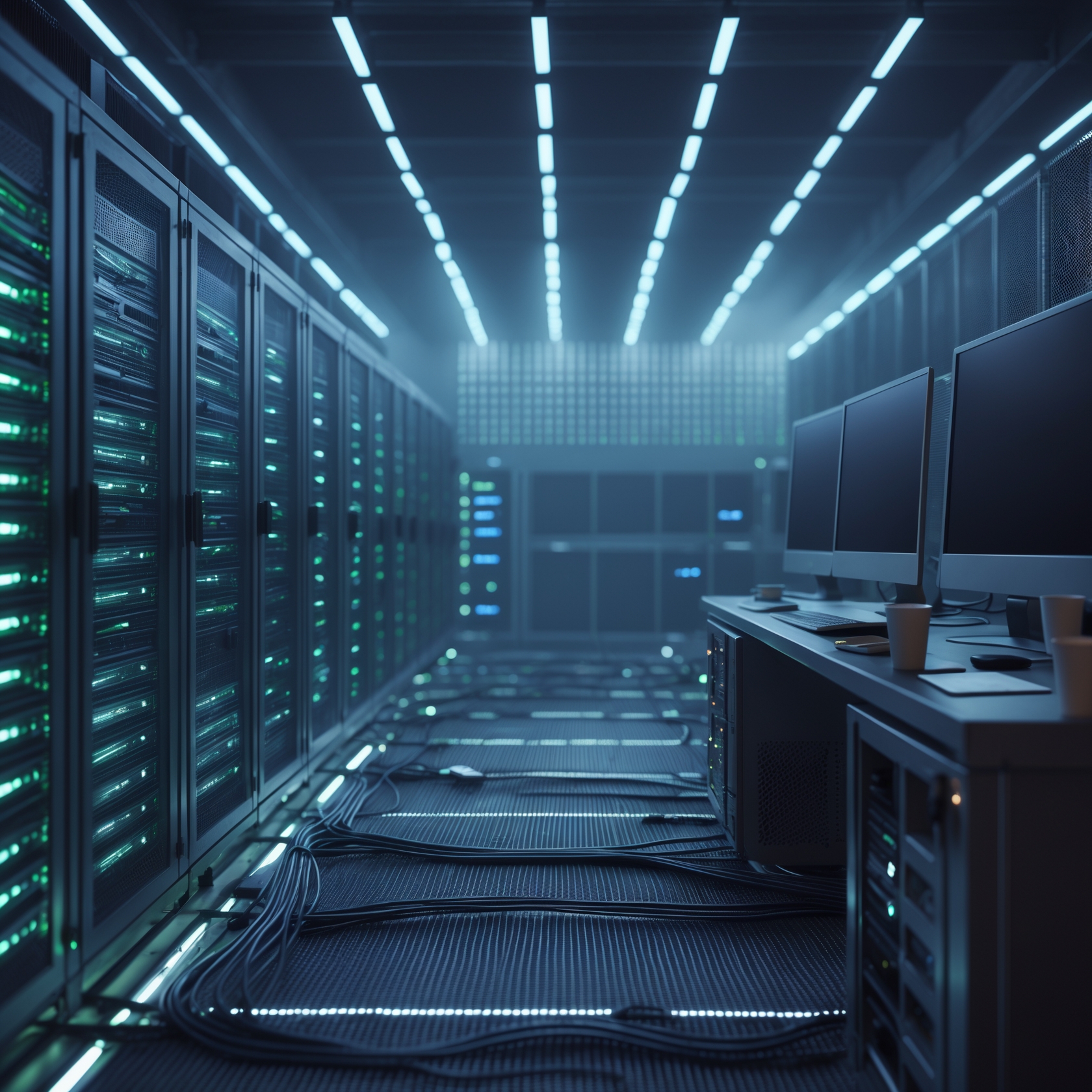 Server Room Ambience 🖥️🖱️ White Noise Data Center Fan Sounds for Sleep 🎧