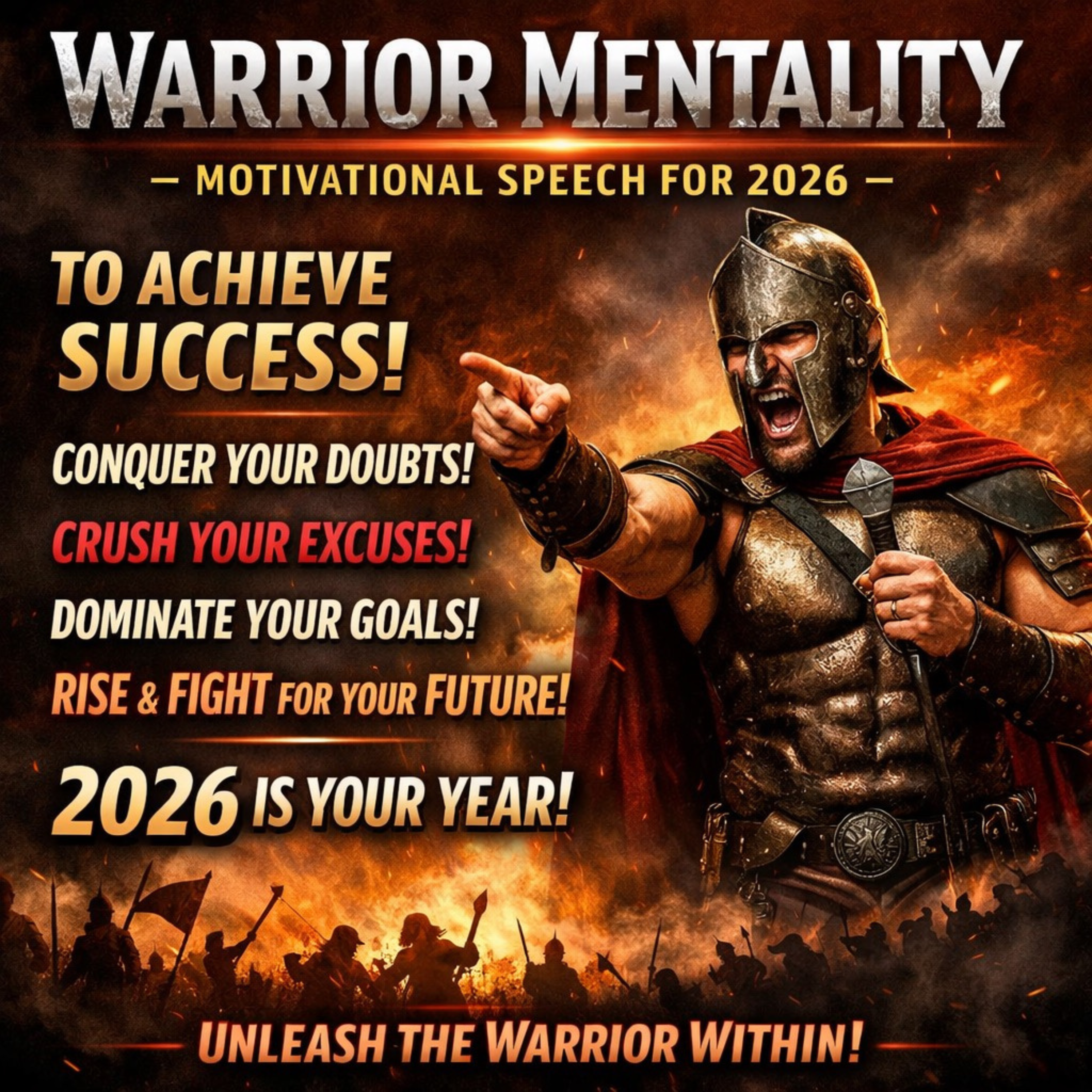 WARRIOR MENTALITY - Motivational Speech for 2026 To Achieve Success! episode artwork
