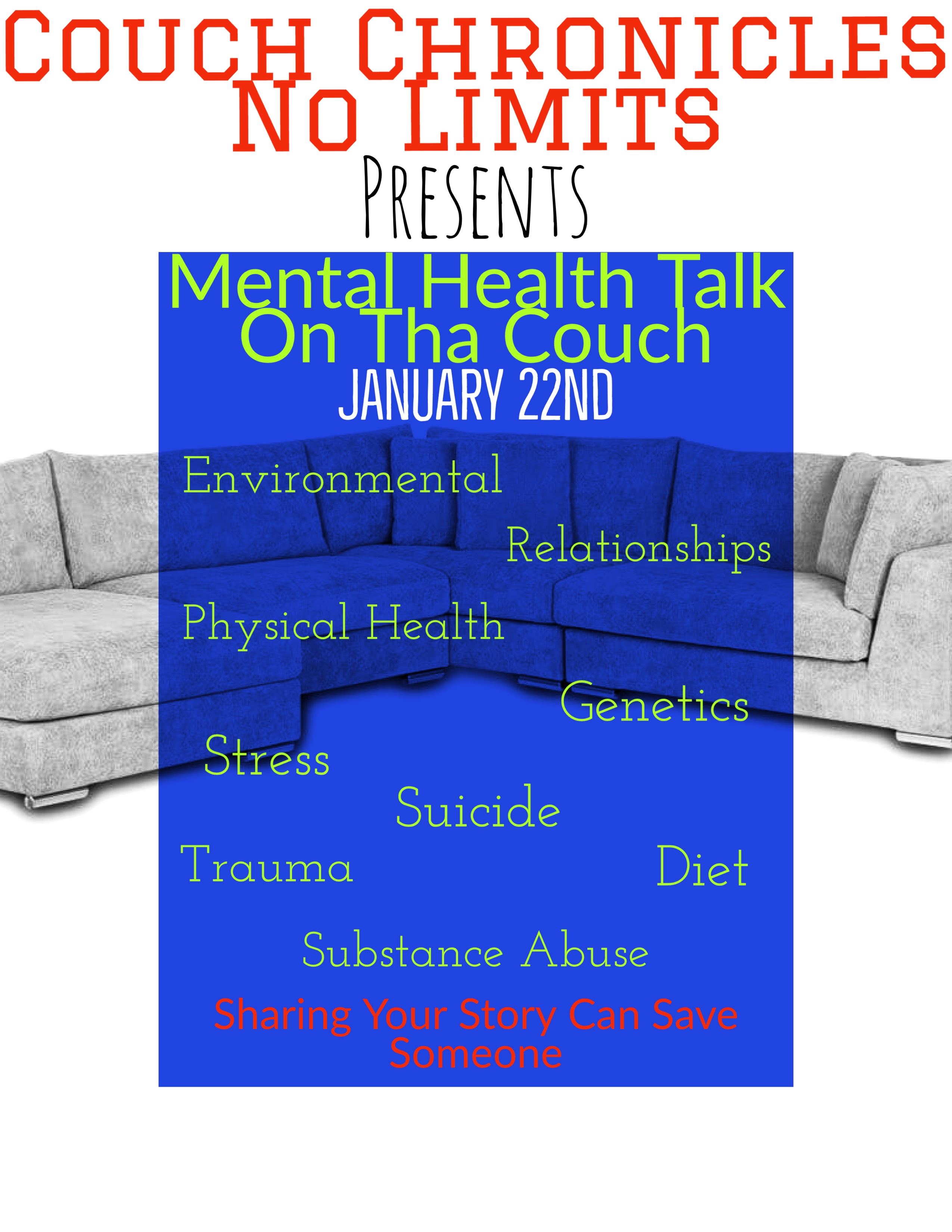 Couch Chronicles No Limits Mental Health Talk episode artwork