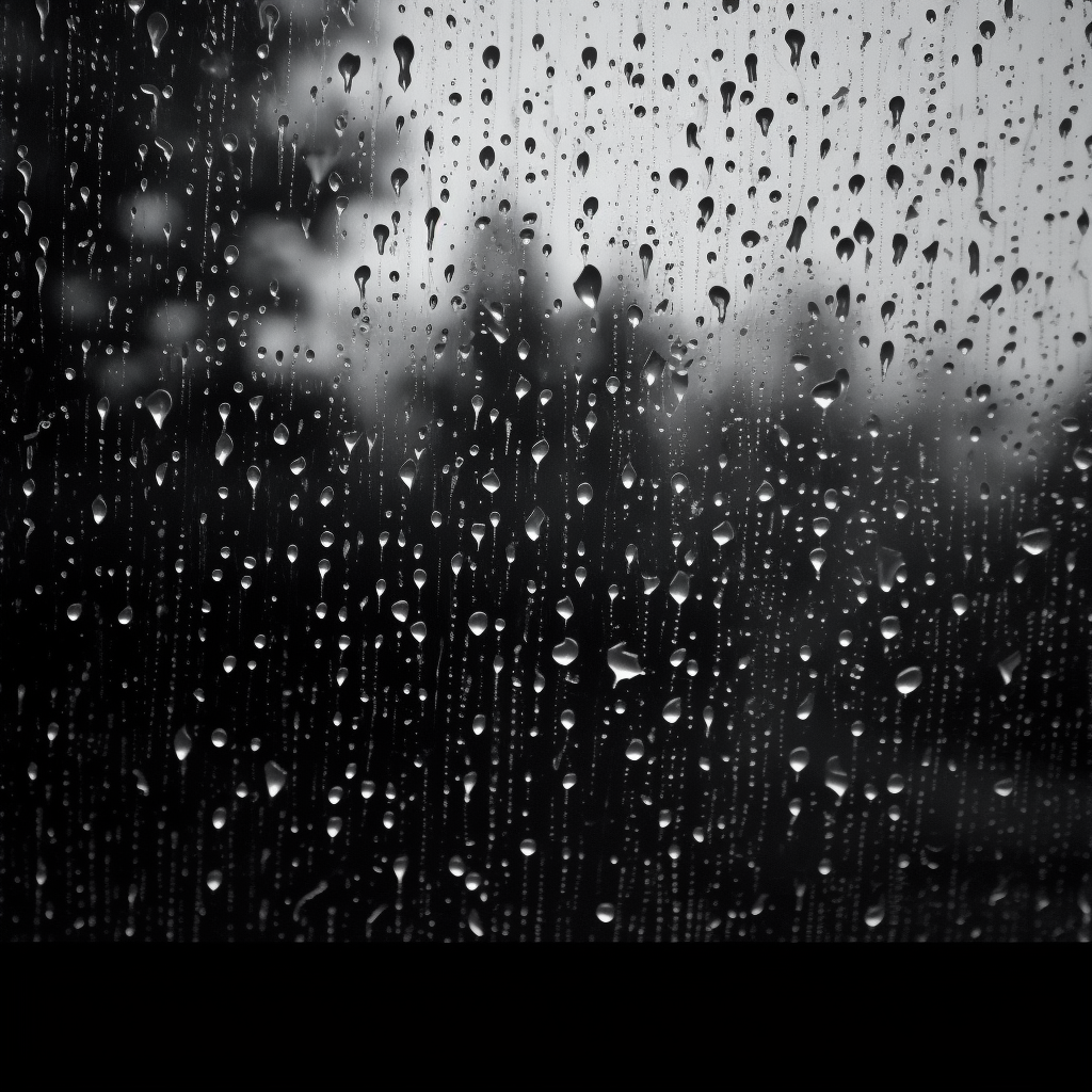 8 HOURS Gentle Rain Sounds on Window Calm Rain Black Screen Rain for Sleep, Study | 8 Hours