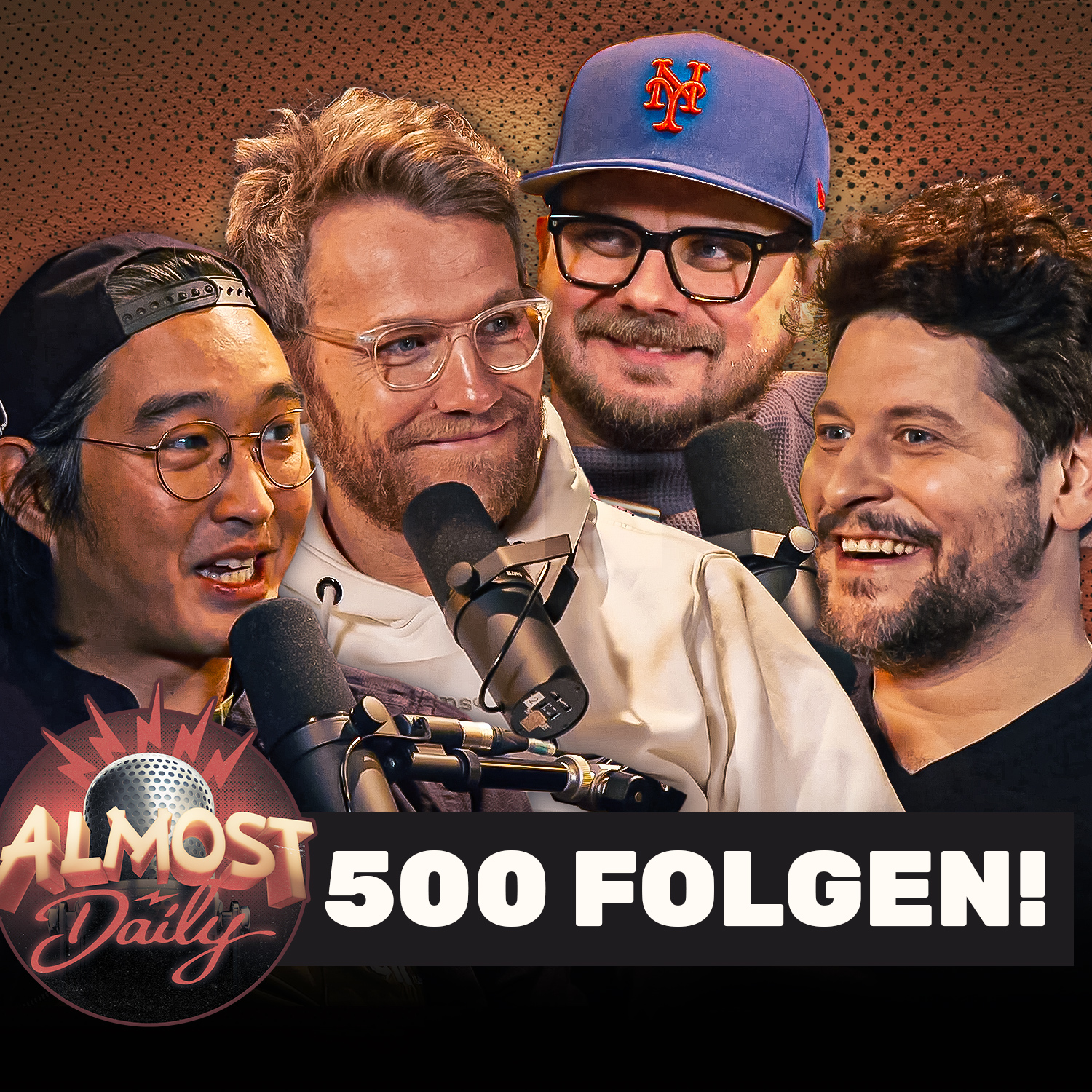 #500 | Budi, Eddy, Nils & Simon blicken zurück auf 500 Folgen Almost Daily!