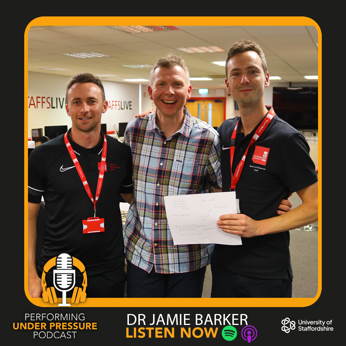 University of Staffordshire\'s Performing Under Pressure Podcast