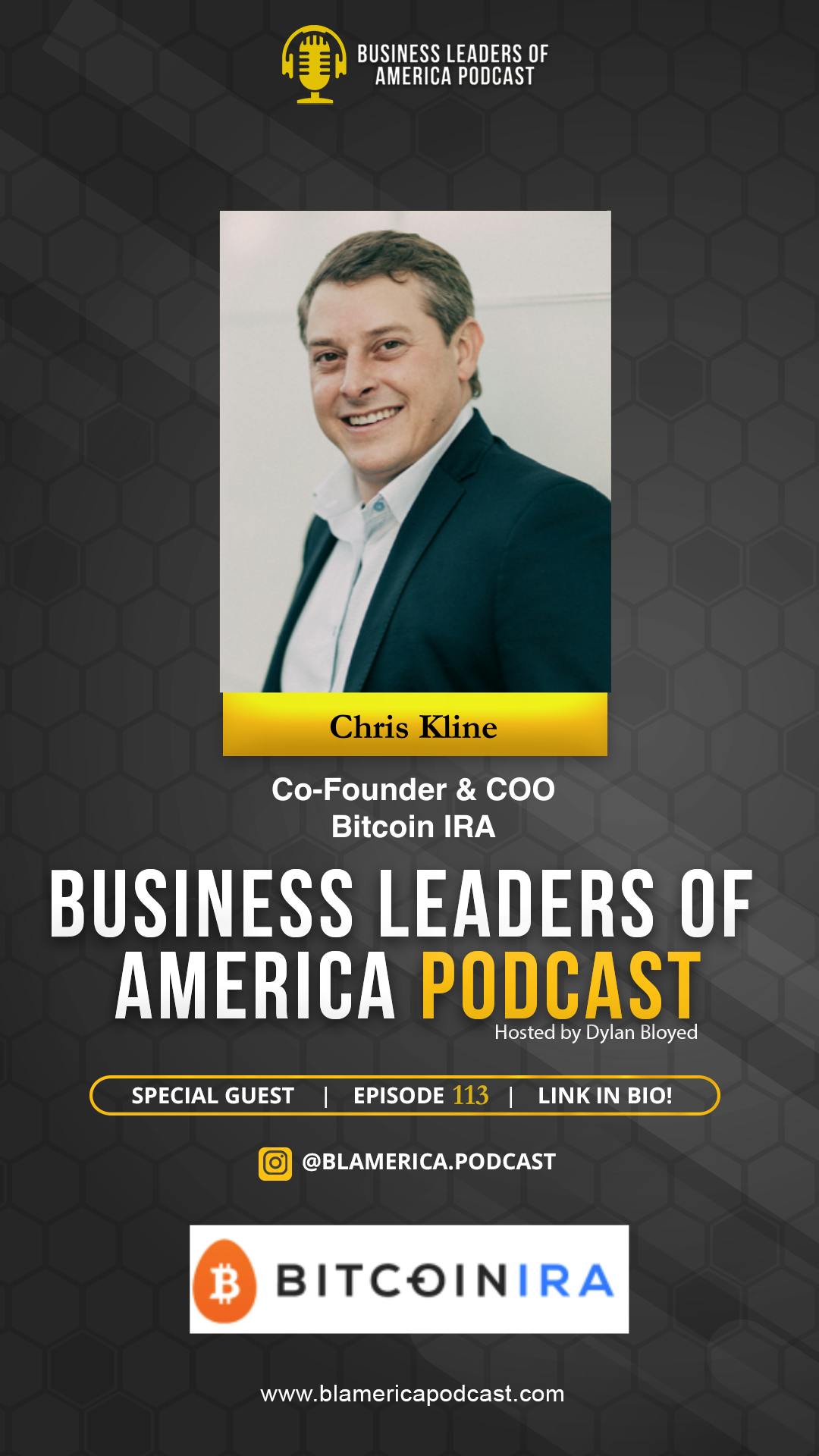 Chris Kline - COO & Co-founder of BitcoinIRA Chris Kline - COO & Co-founder of BitcoinIRA