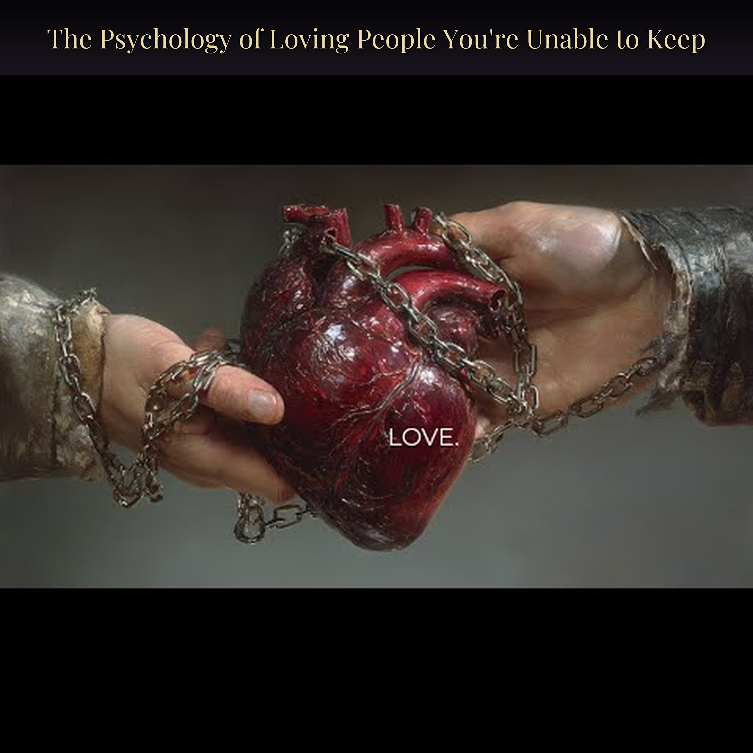 The Psychology of Loving People You're Unable to Keep