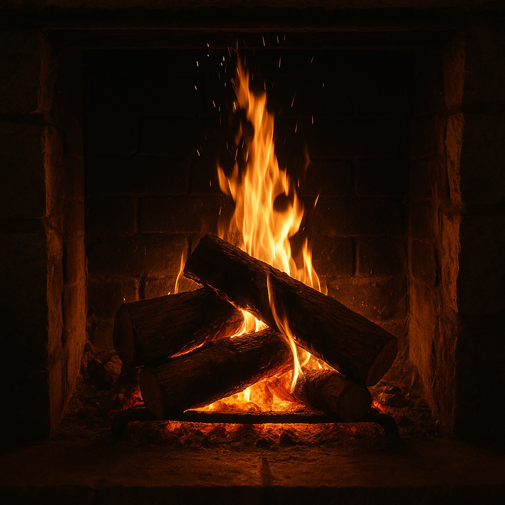 Fire Sounds for Sleep | Relaxing Fireplace Burning Ambience