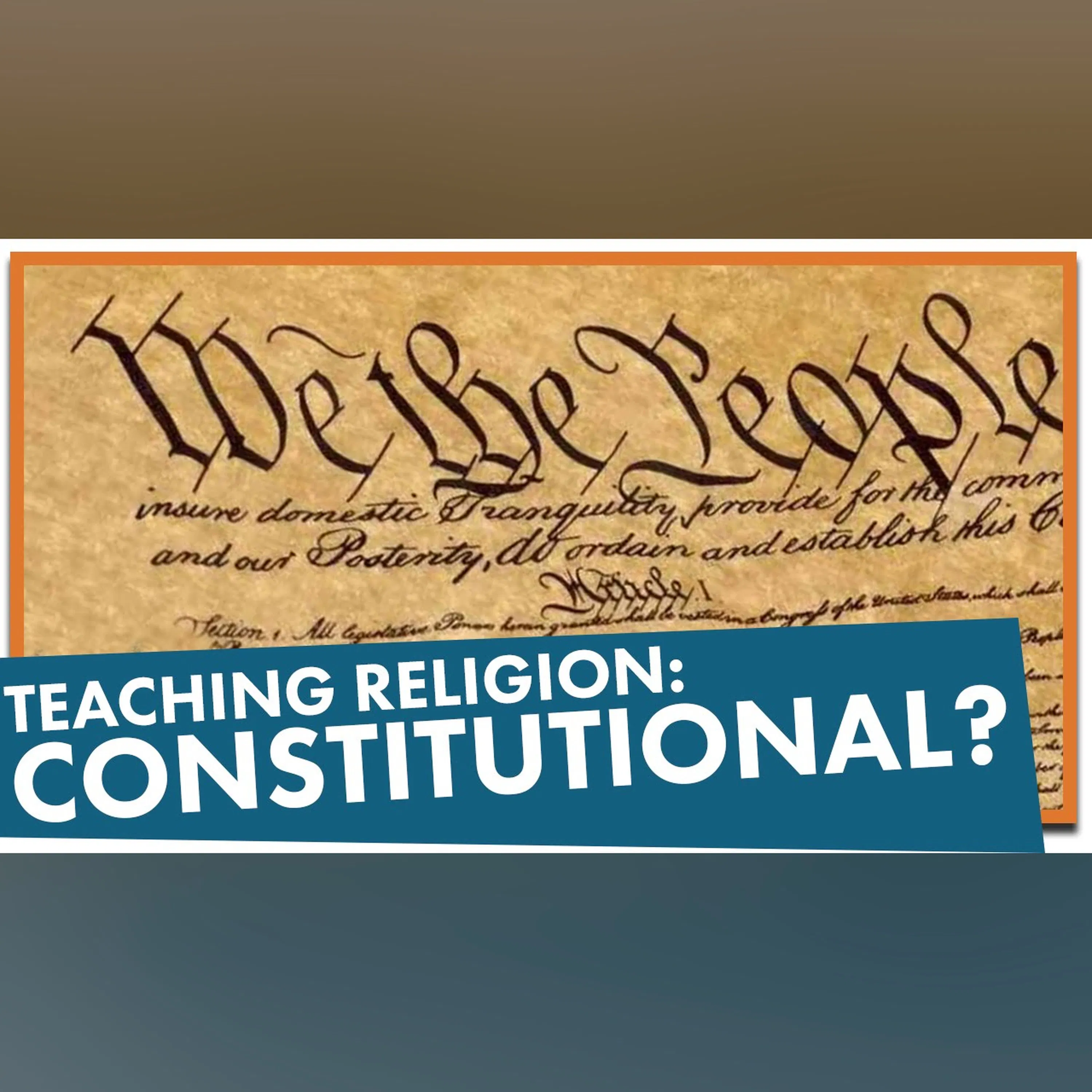 Should Public Schools Teach Religion?