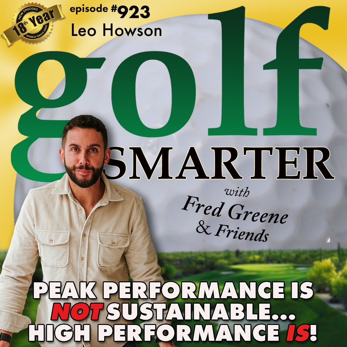Peak Performance Is NOT Sustainable -- High Performance IS! Featured Guest Leo Howson episode artwork