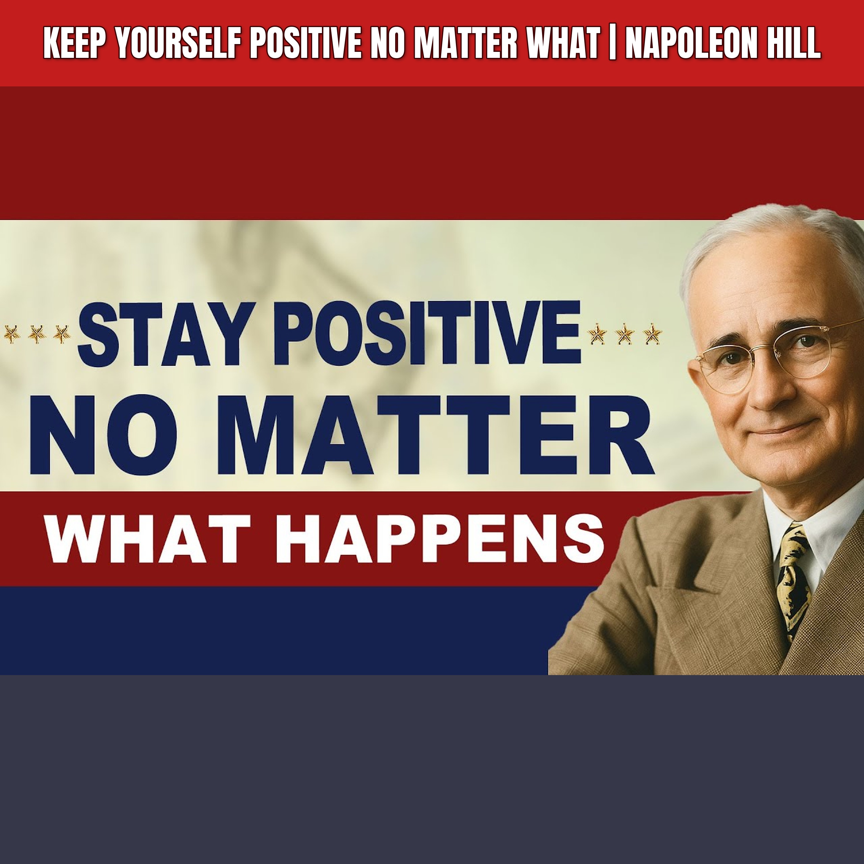 Keep Yourself POSITIVE No Matter What | Napoleon Hill