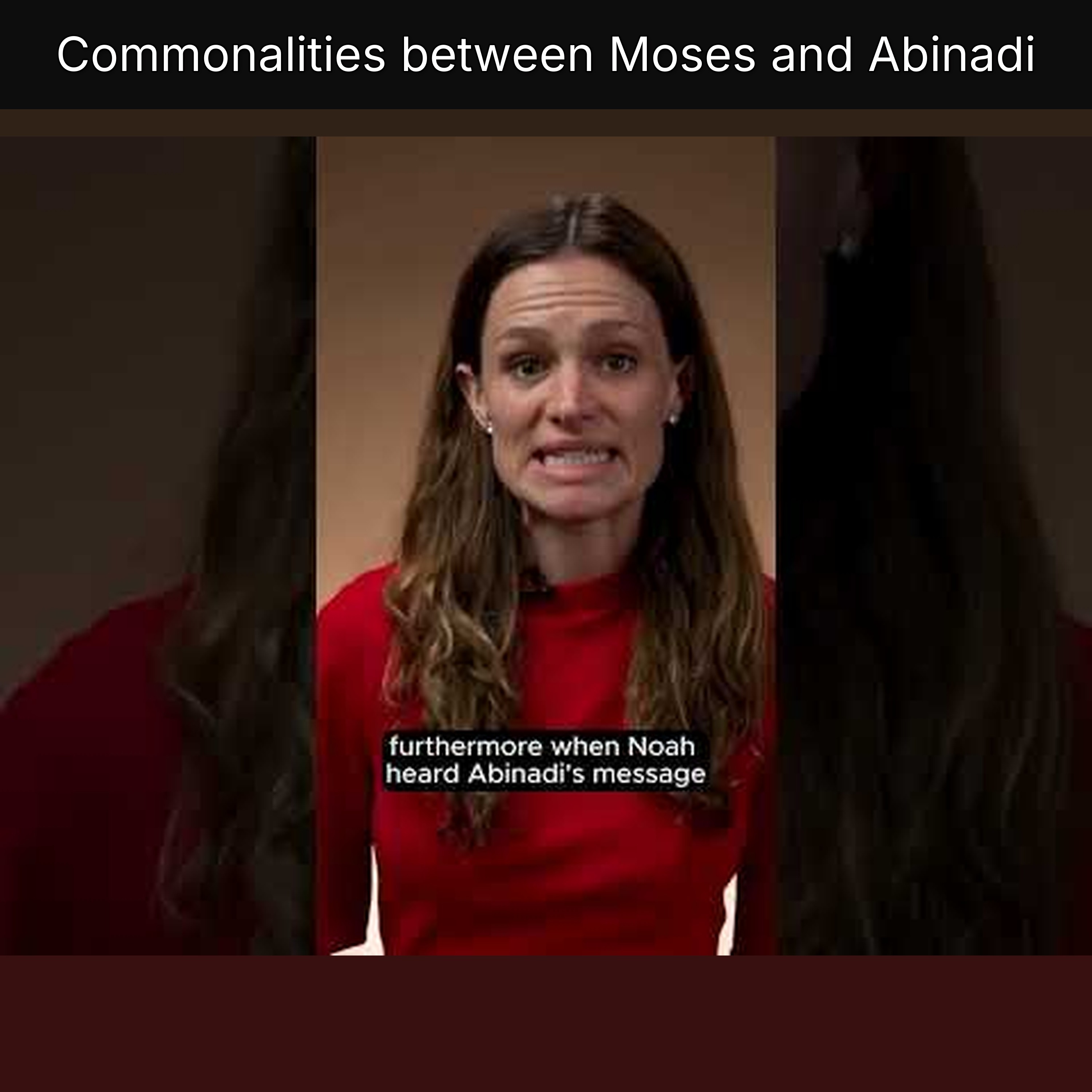 Commonalities between Moses and Abinadi episode artwork