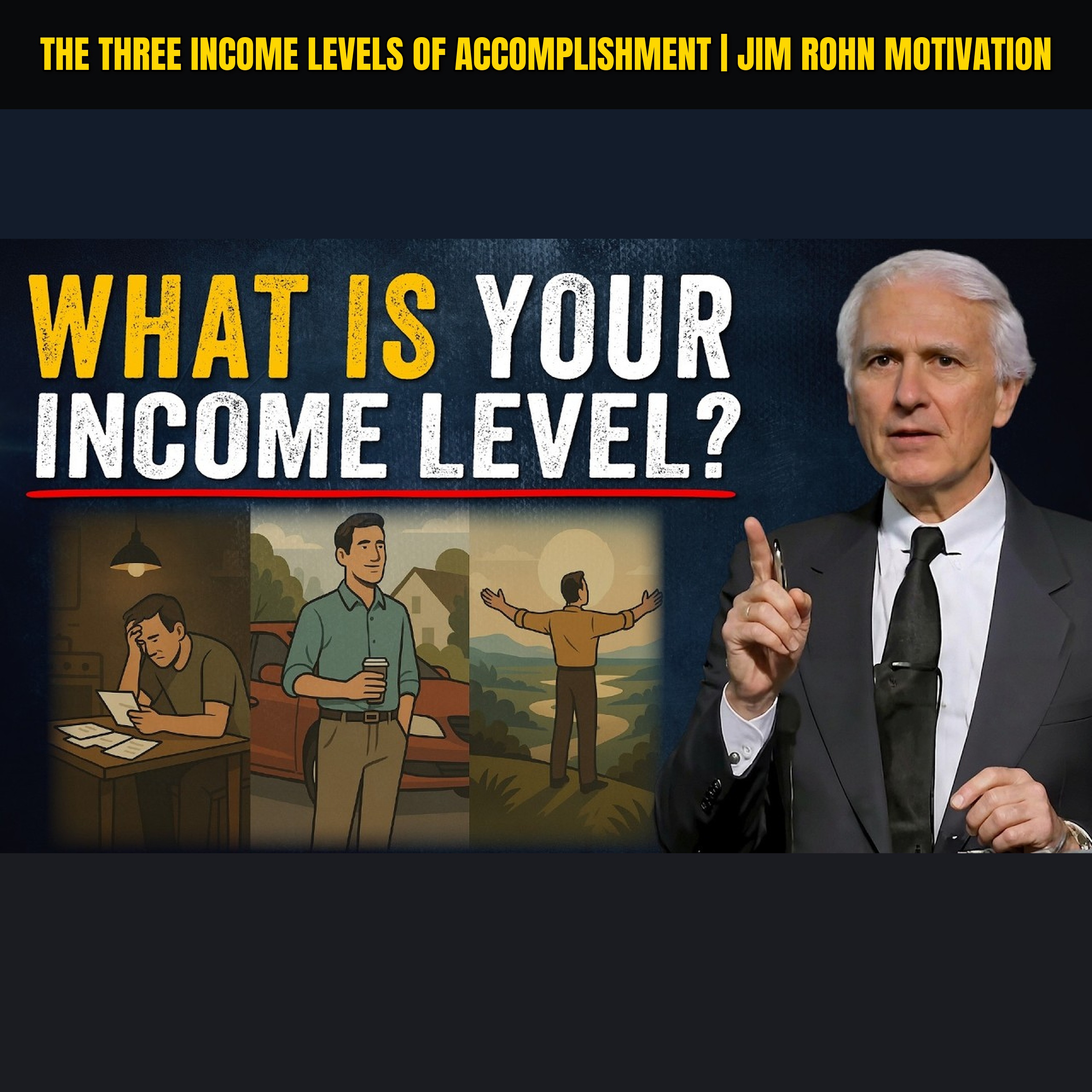 The Three Income Levels of Accomplishment | Jim Rohn Motivation
