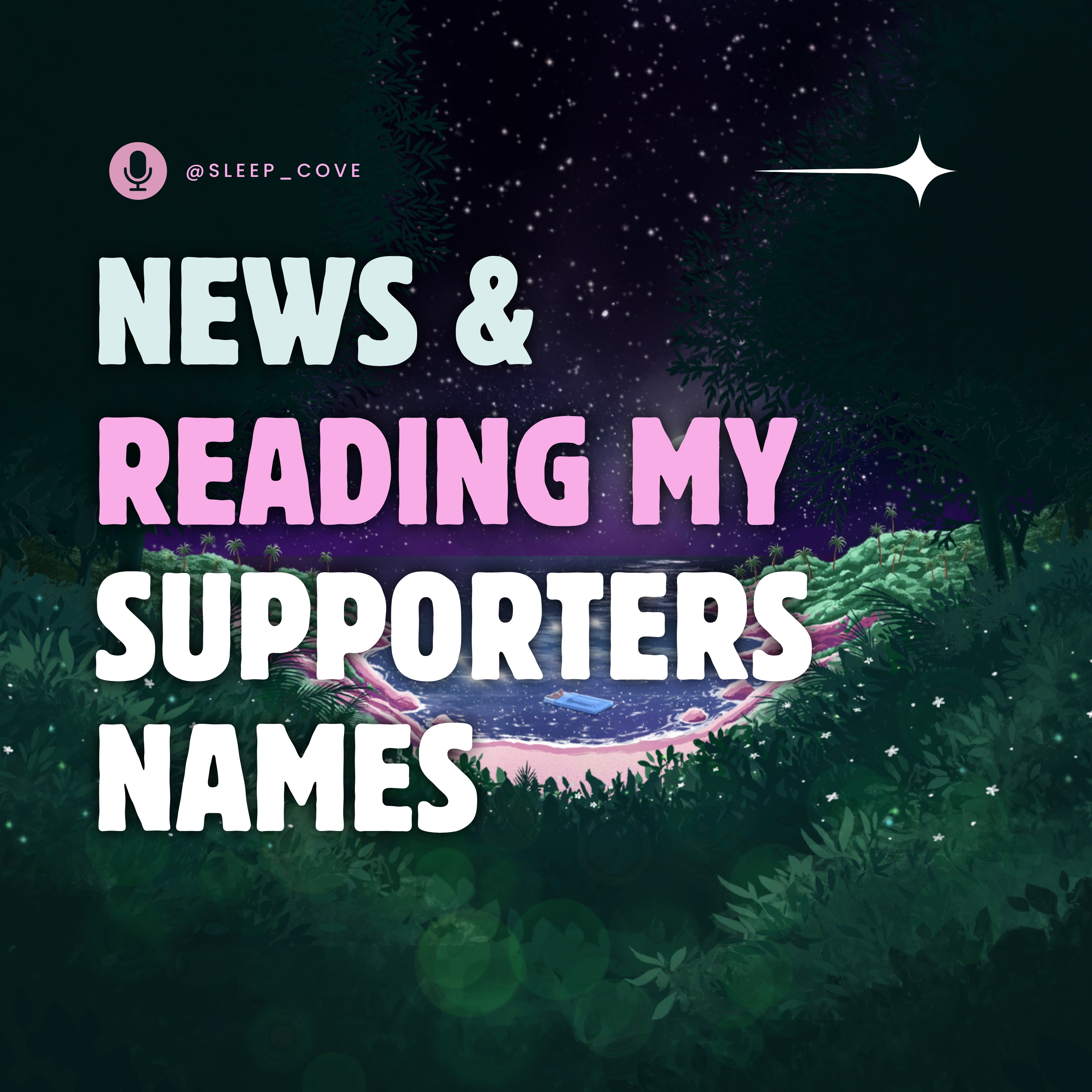 Exciting News and Reading Supporters Names & YOUR Comments