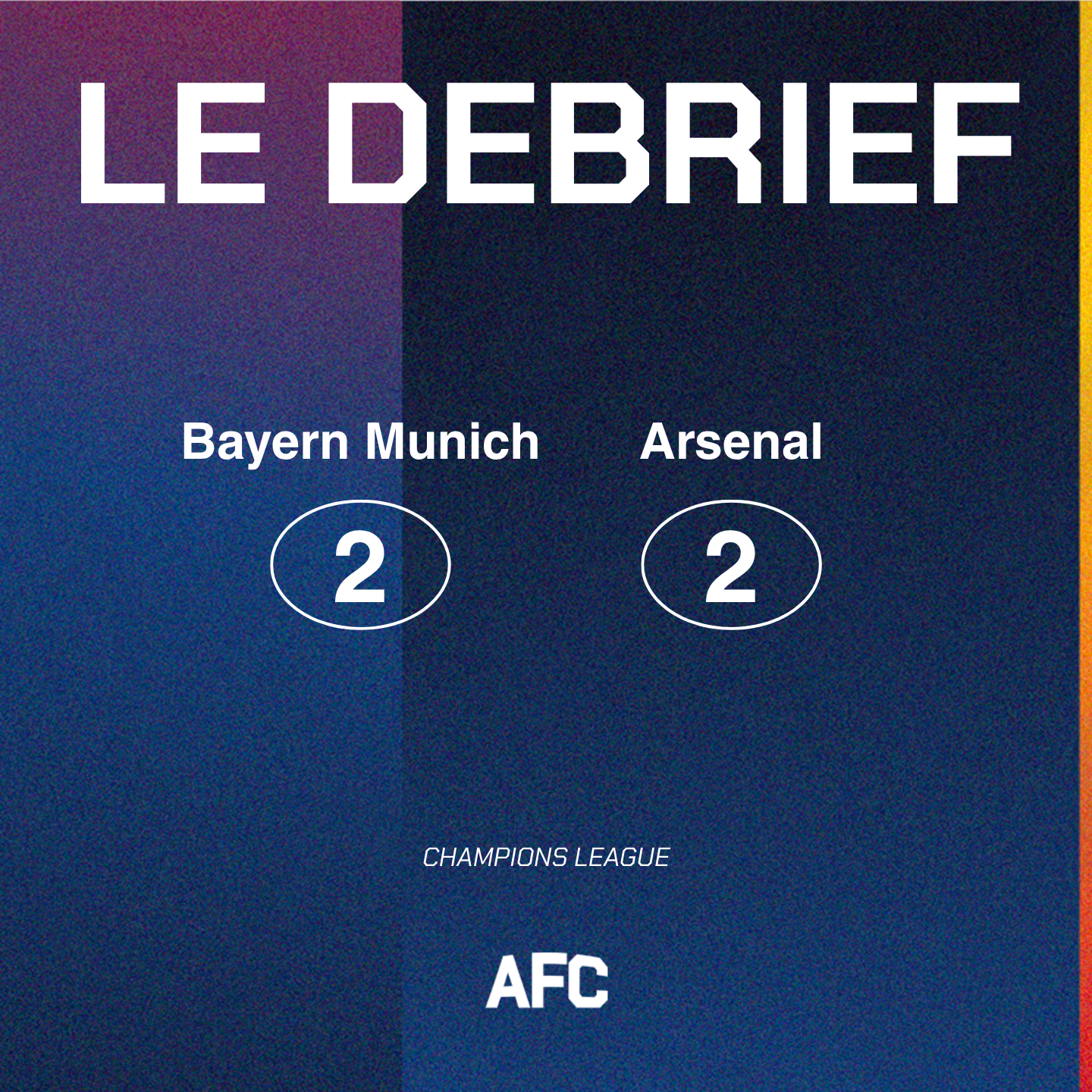 Bayern vs Arsenal : Une belle soirée européenne episode artwork