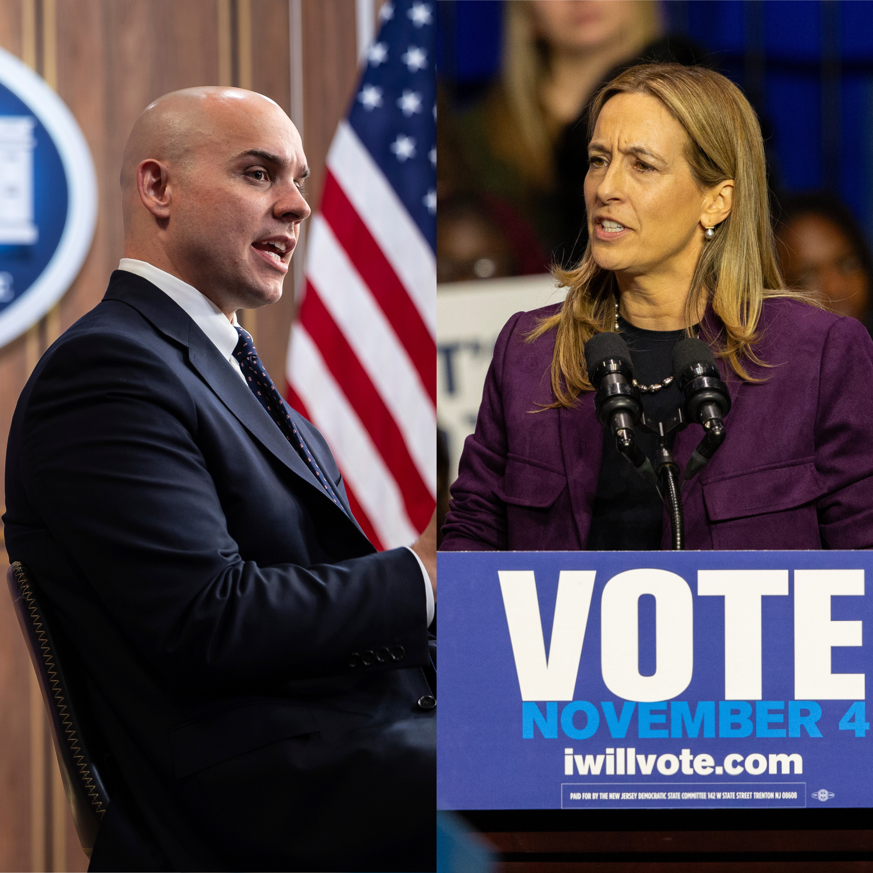 The Conversation election special 2025: Mikie Sherrill and James Blair