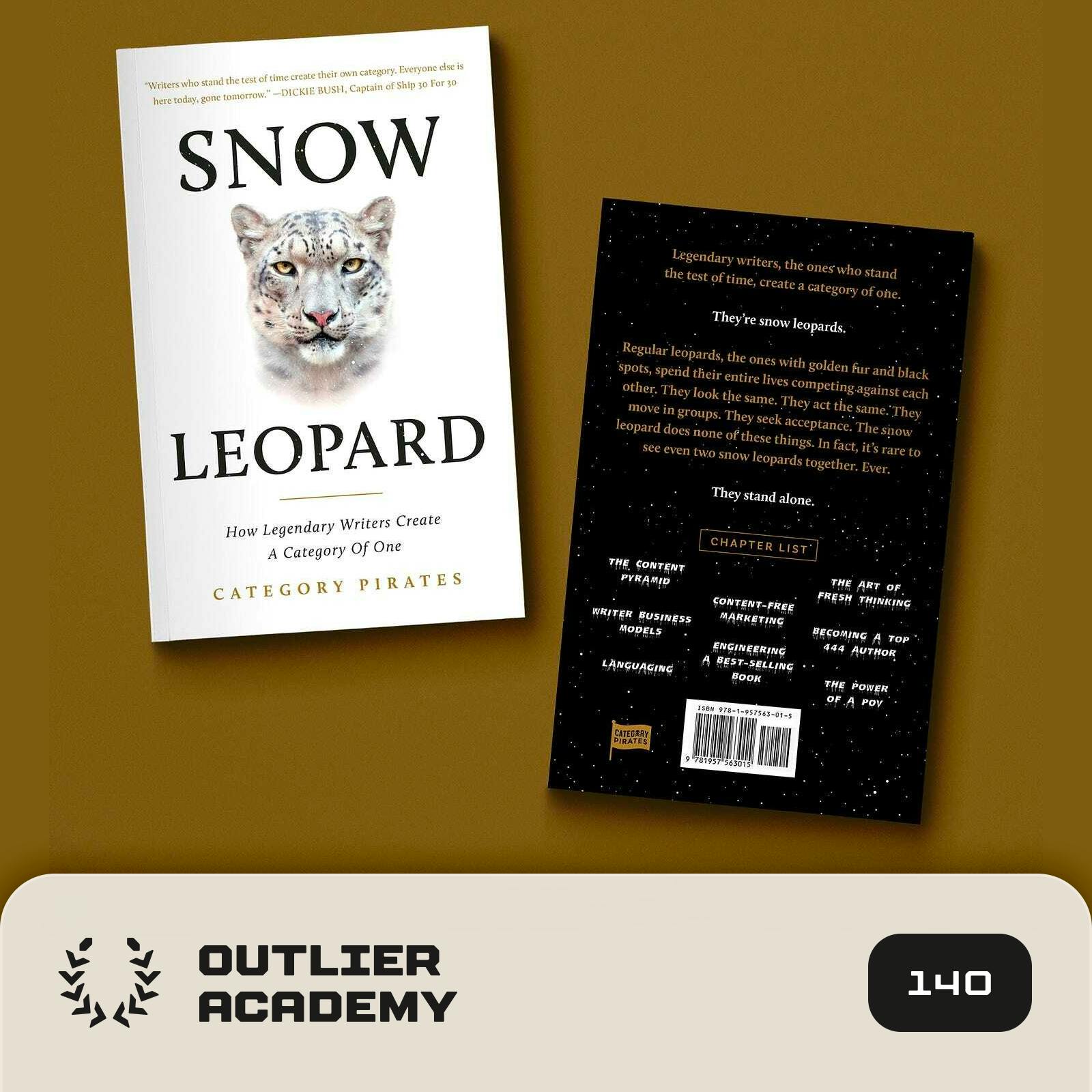 #140 Snow Leopard: How Legendary Writers Create a Category Of One | Nicolas Cole, Author and Co-Founder of Category Pirates Image
