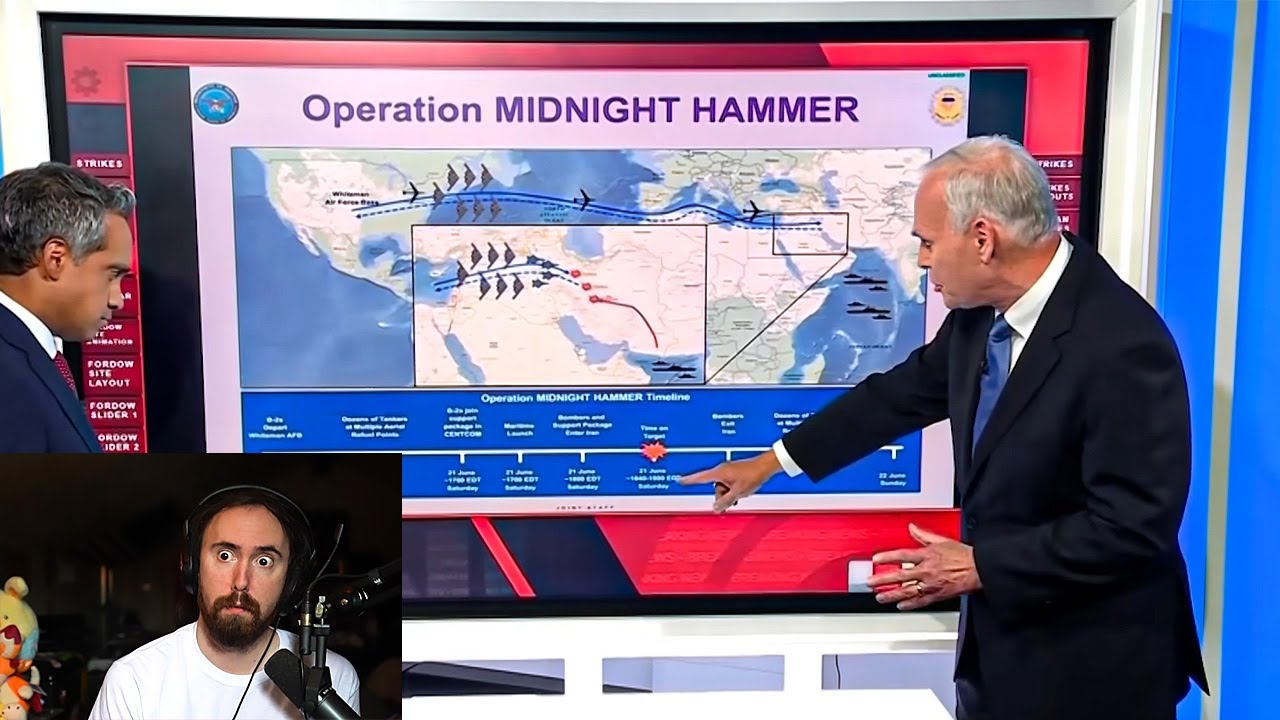 Iran "before and after" satellite images are INSANE.. | Asmongold TV