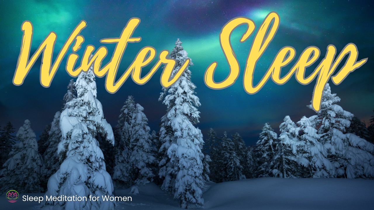 Winter Night Sleep Meditation ❄️ Fall Asleep in Quiet, Cozy Calm