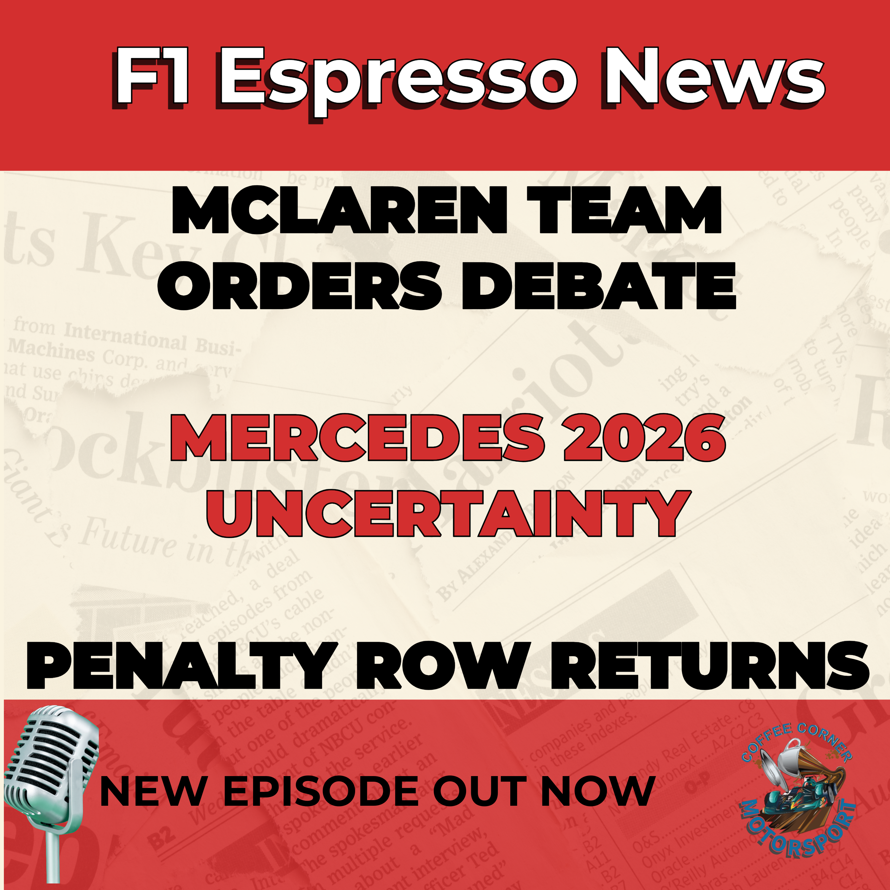 F1 Espresso News – Coffee Corner Motorsport