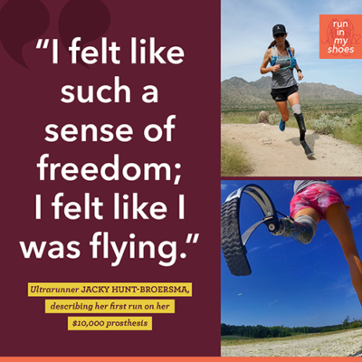Amputee Ultrarunner Jacky Hunt-Broersma