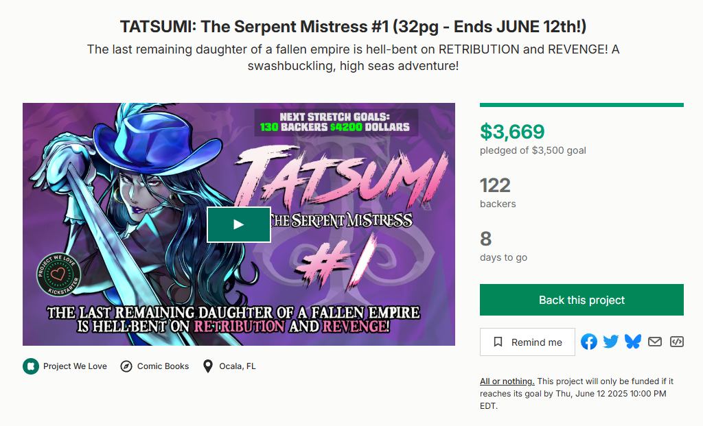 Creators Outlet Episode 345 TATSUMI: The Serpent Mistress #1