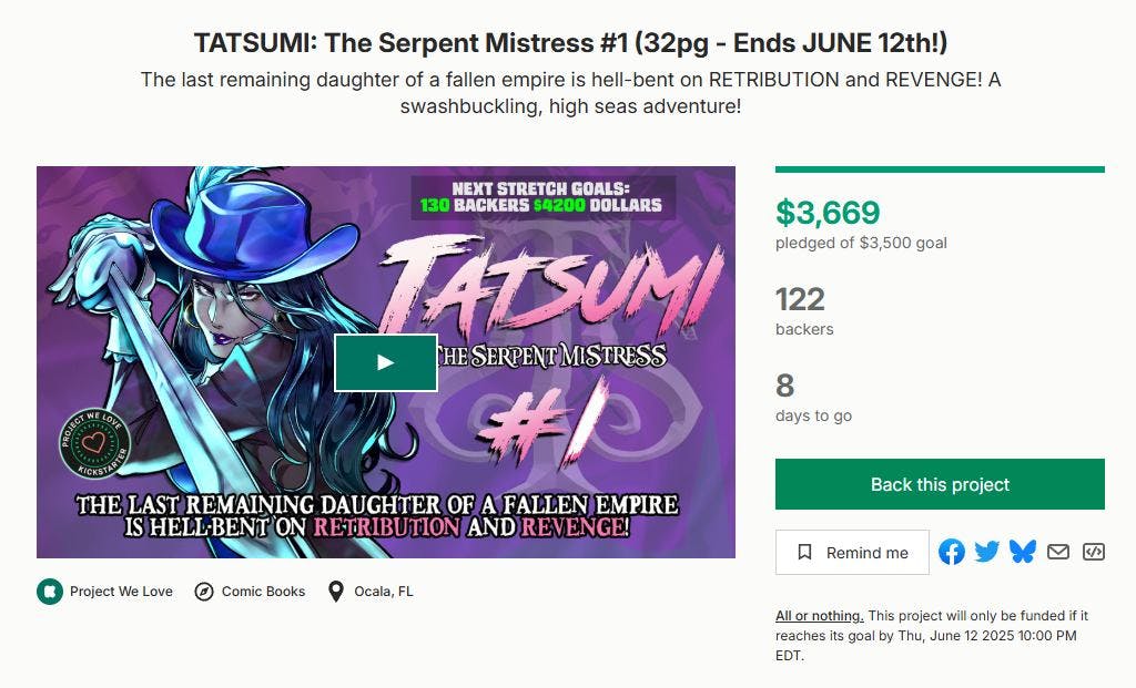 Creators Outlet Episode 345 TATSUMI: The Serpent Mistress #1 Creators Outlet Episode 345 TATSUMI: The Serpent Mistress #1