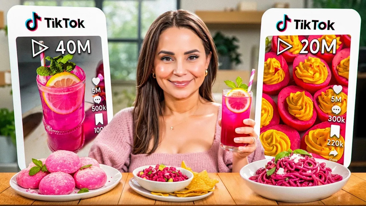 I Tried PINK TikTok Recipes! episode artwork