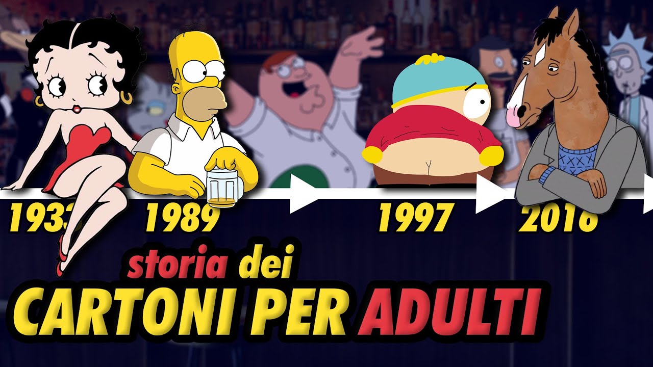 Storia dei cartoni per ADULTI