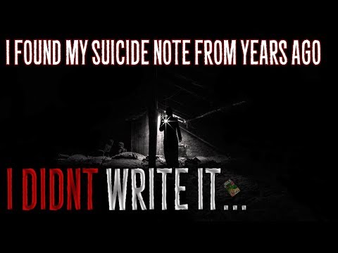 I Found My Suicide Note.. I Didn't Write It | Scary Stories episode artwork