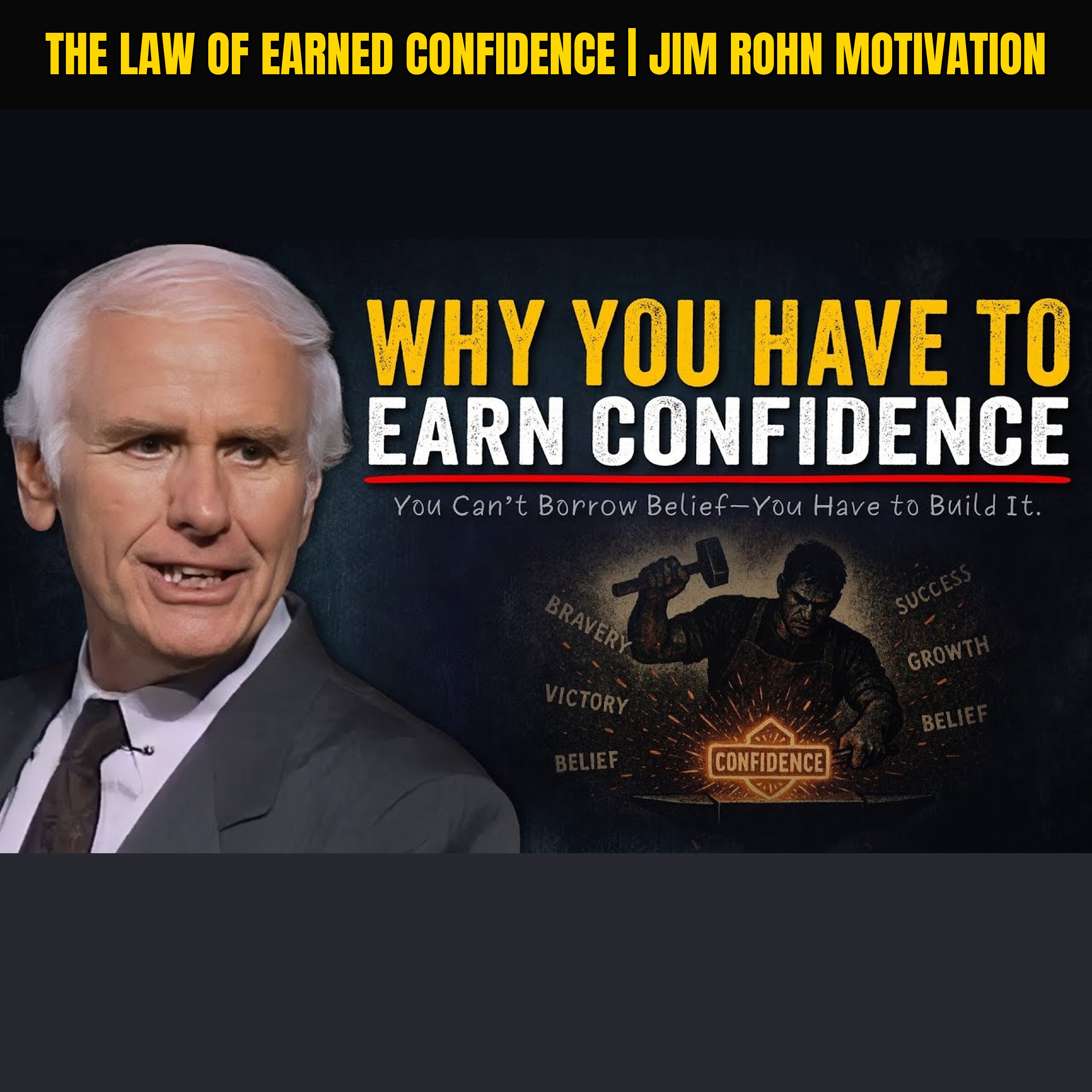 The Law of Earned Confidence | Jim Rohn Motivation