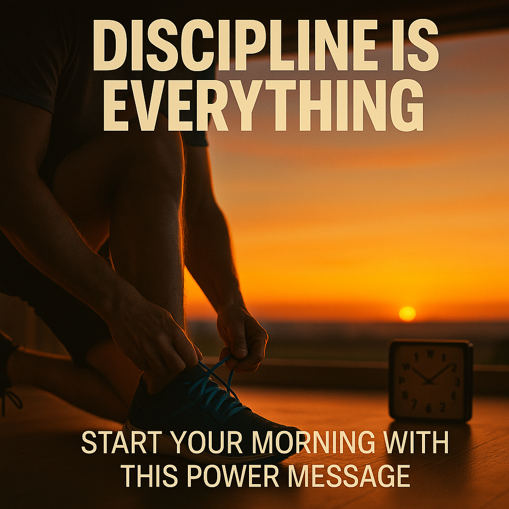 Discipline Is Everything—Start Your Morning With This Power Message Motivational Speech