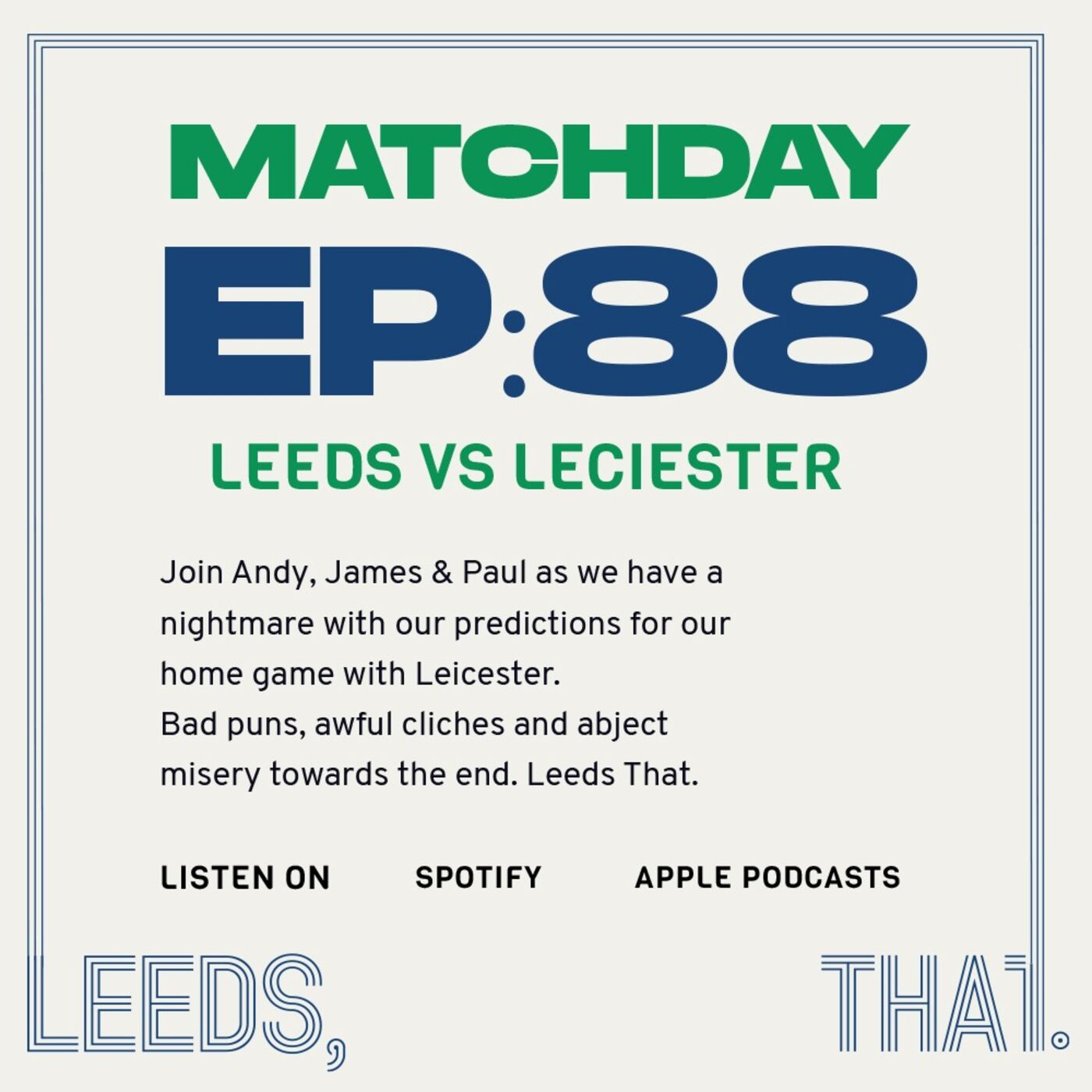 88 | Match Day - Leicester (H) 02/11/20 episode artwork