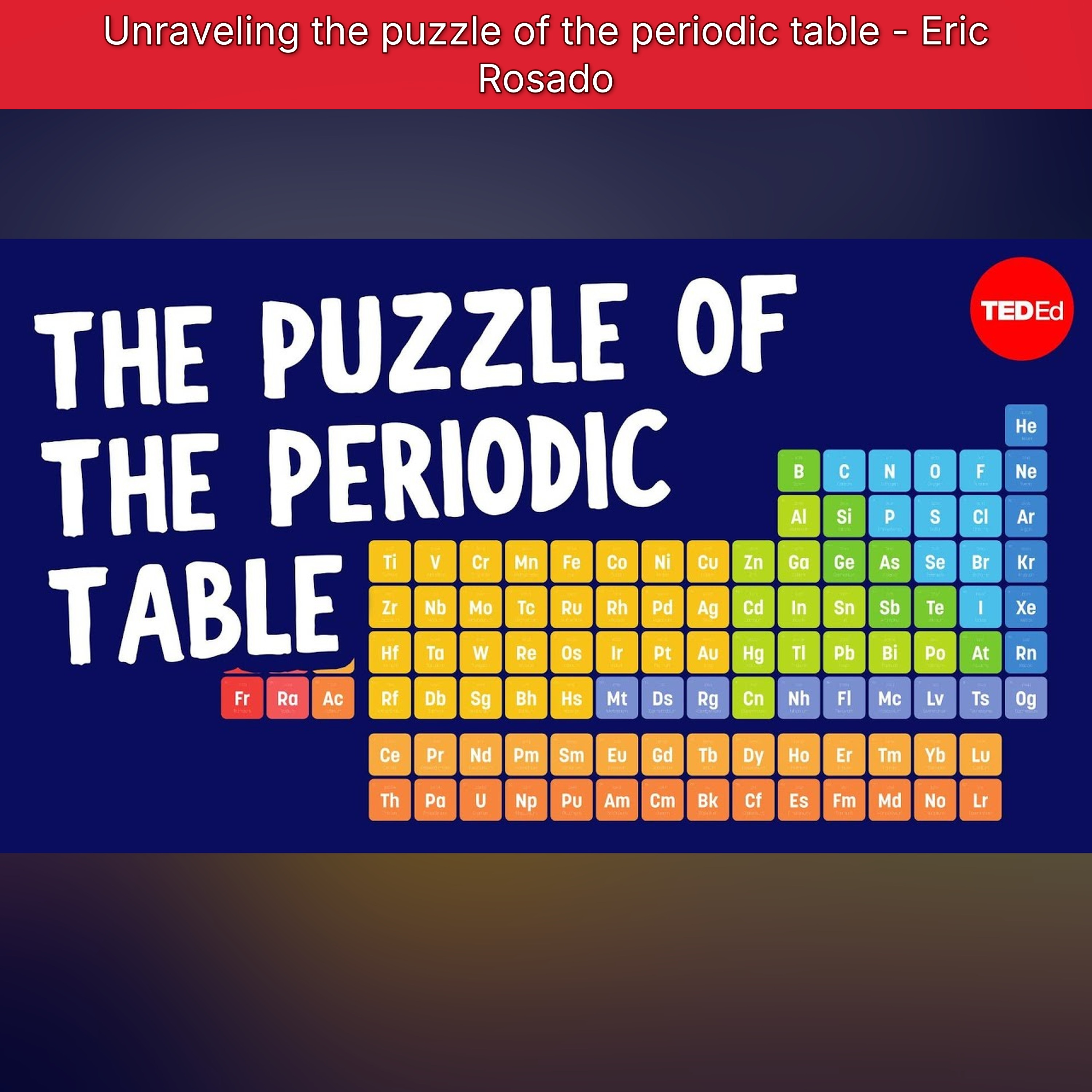 Unraveling the puzzle of the periodic table - Eric Rosado episode artwork