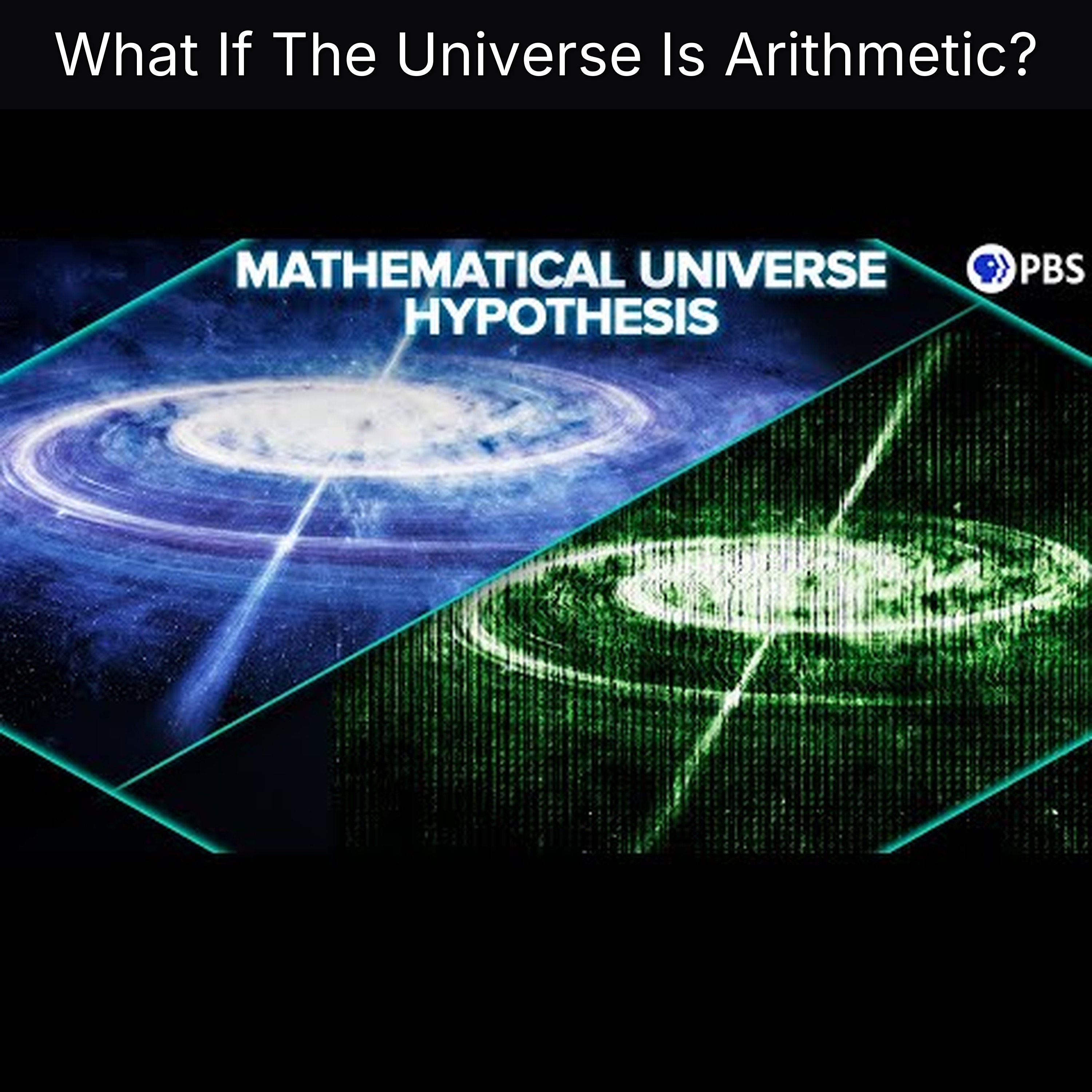 What If The Universe Is Arithmetic?