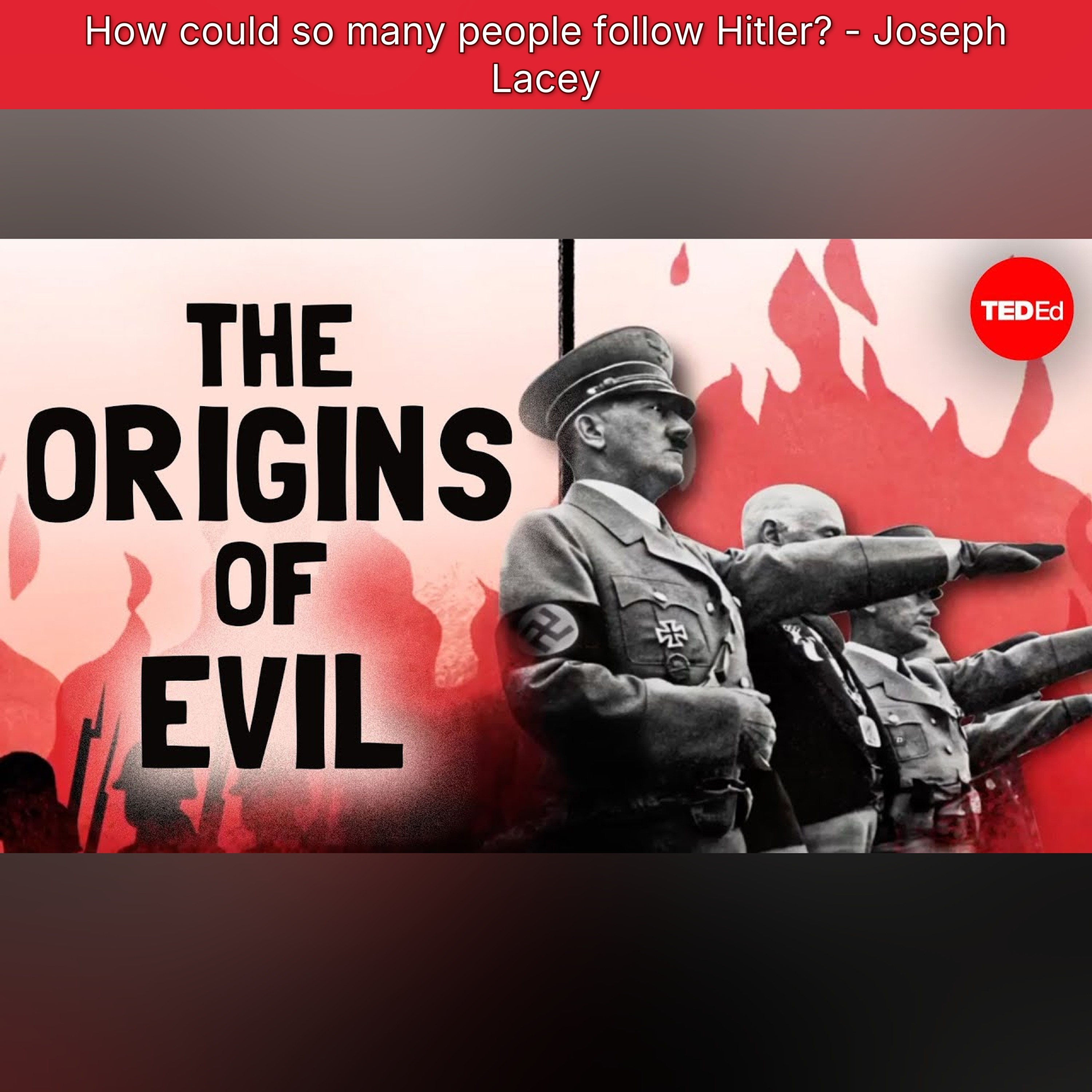 How could so many people follow Hitler? - Joseph Lacey episode artwork