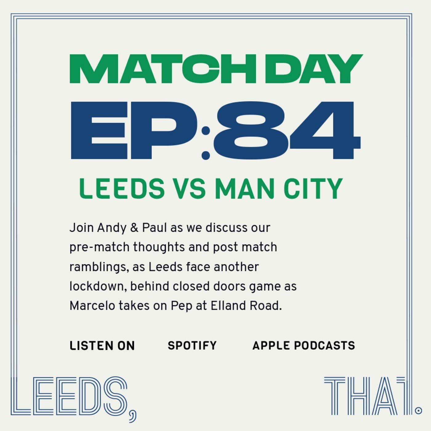 84 | Match Day - Manchester City (H) 03.10.20 episode artwork