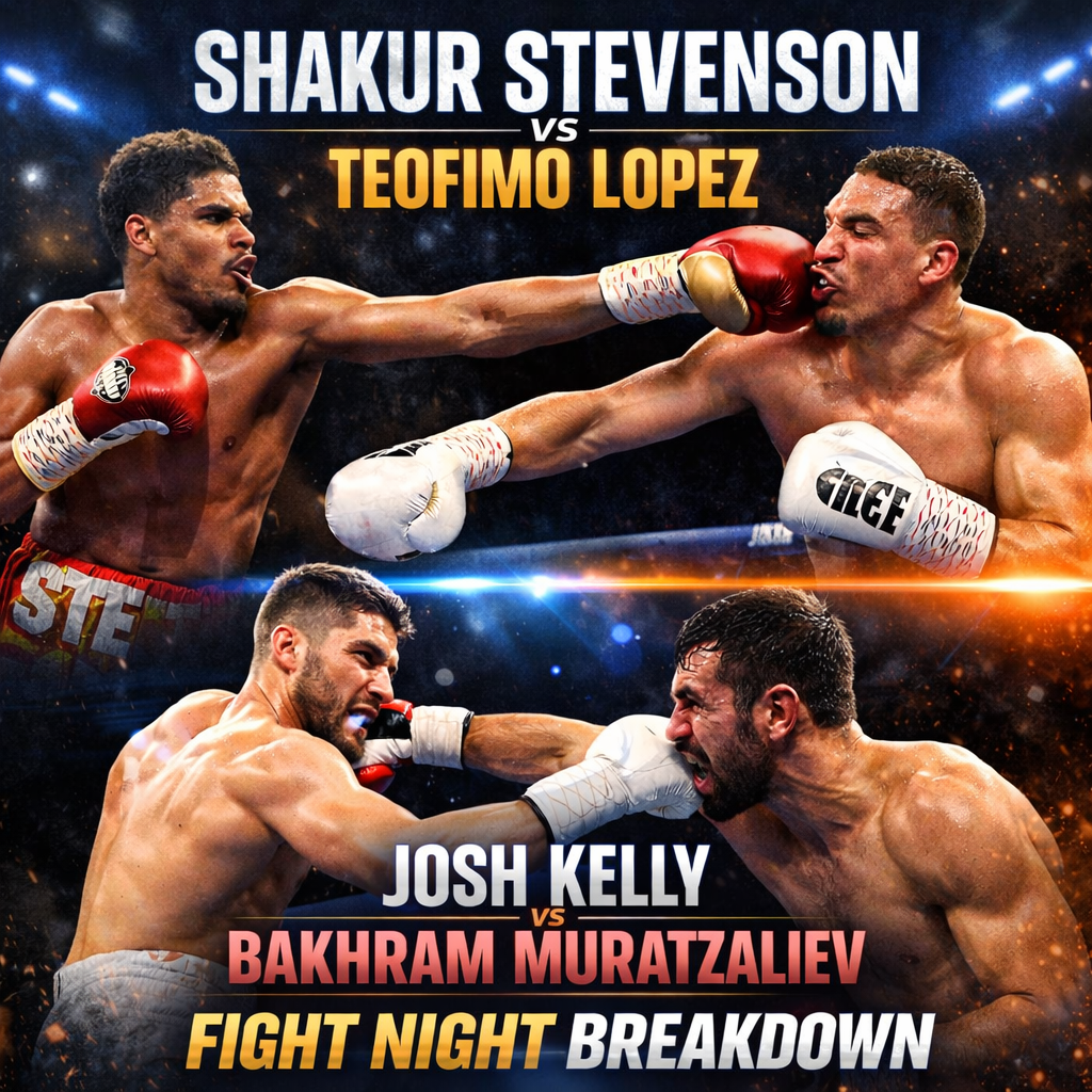 Shakur Stevenson Outclasses Teofimo Lopez | Josh Kelly Upsets Bakhram Muratzaliev – Fight Night Breakdown