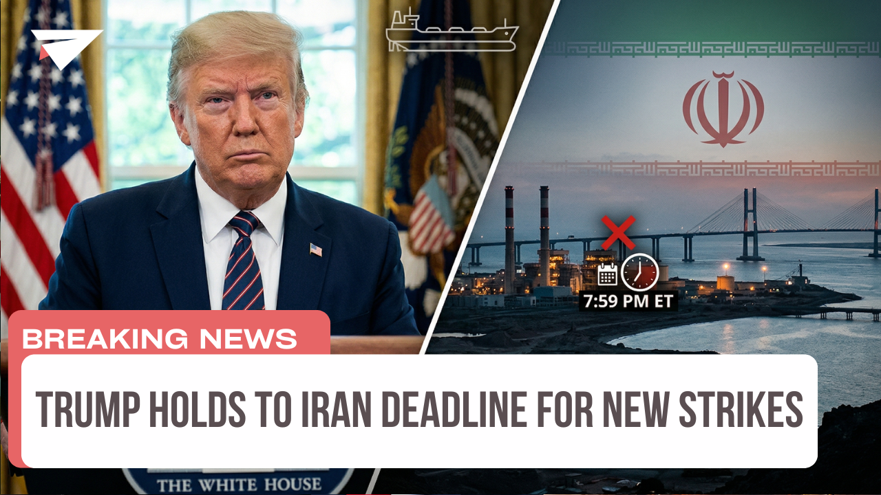 Trump Holds to Iran Deadline for New Strikes, Breaking News