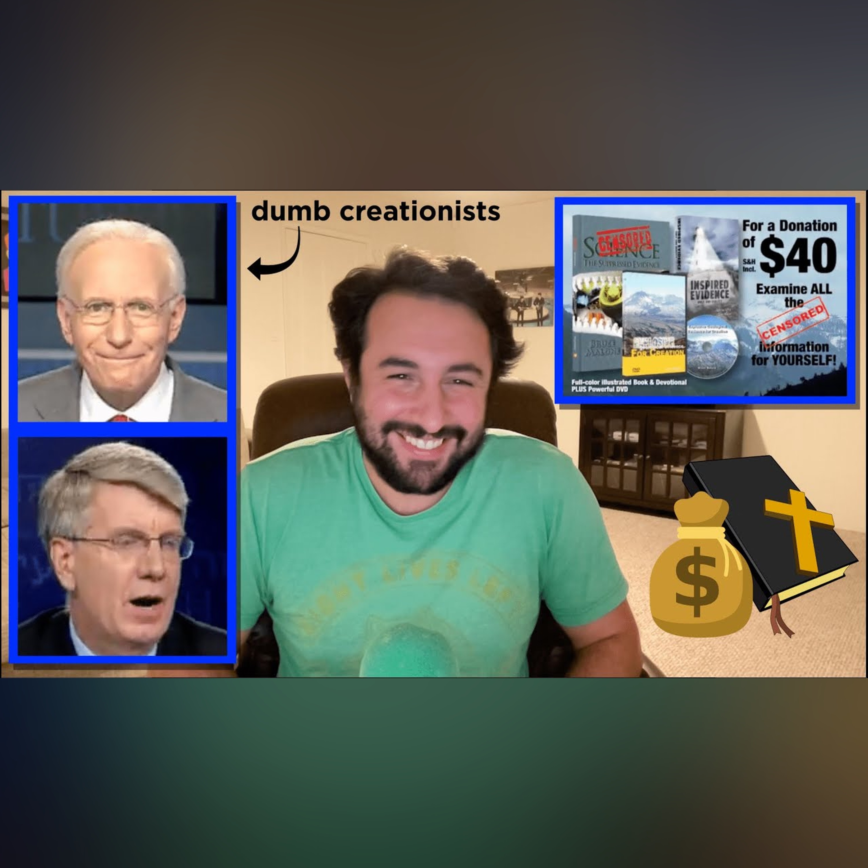 Reacting to a Crappy Creationism Infomercial While Drinking
