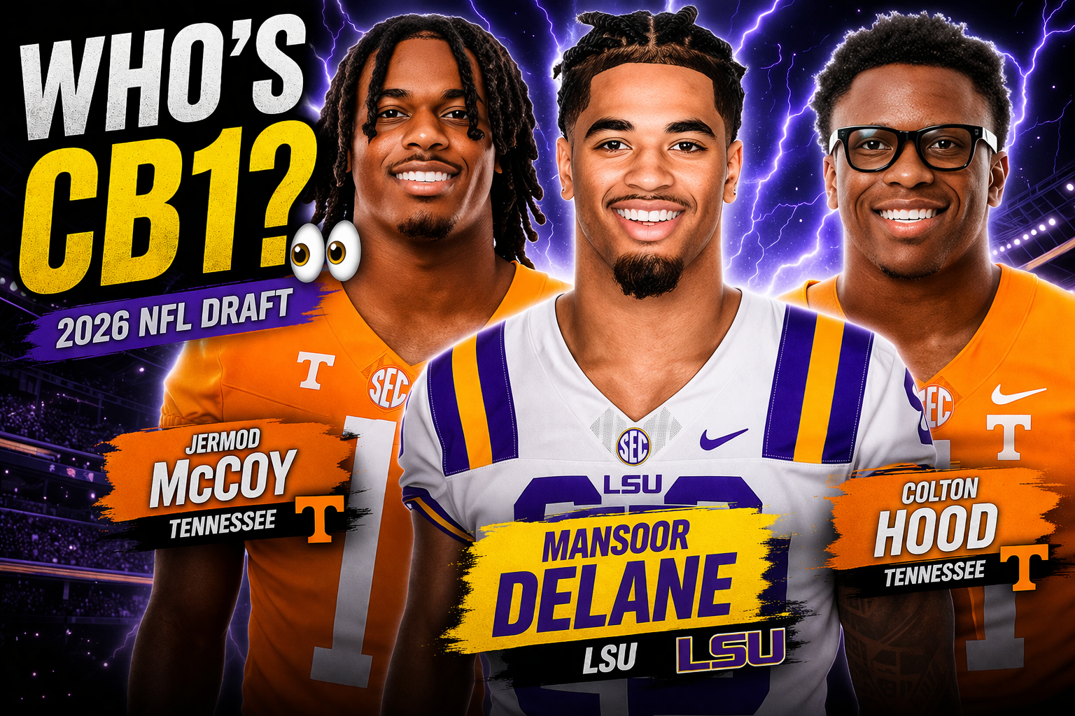 Who’s CB1 in the 2026 NFL Draft?