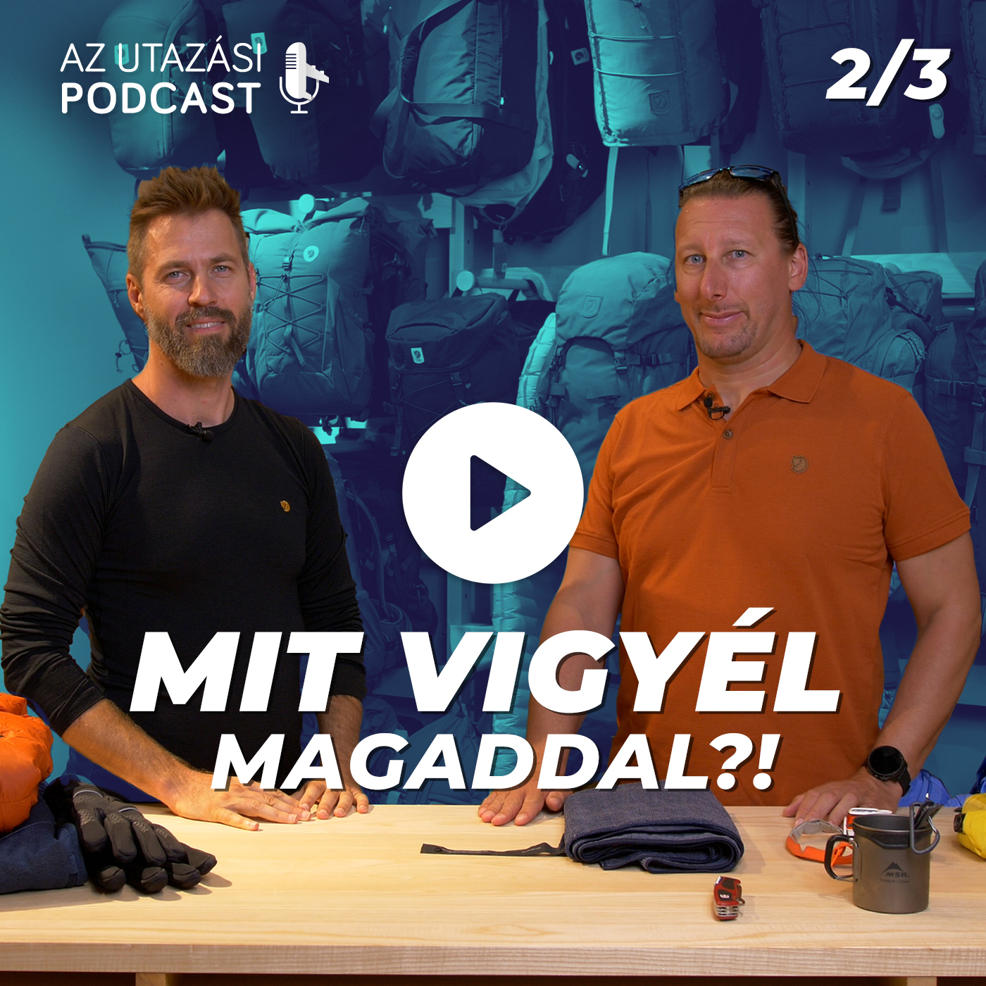 EXTRA 2/3 Pakolás 1.0, Mit vigyél magaddal trópusi vagy hegyi túrára?! (Videós podcast) episode artwork