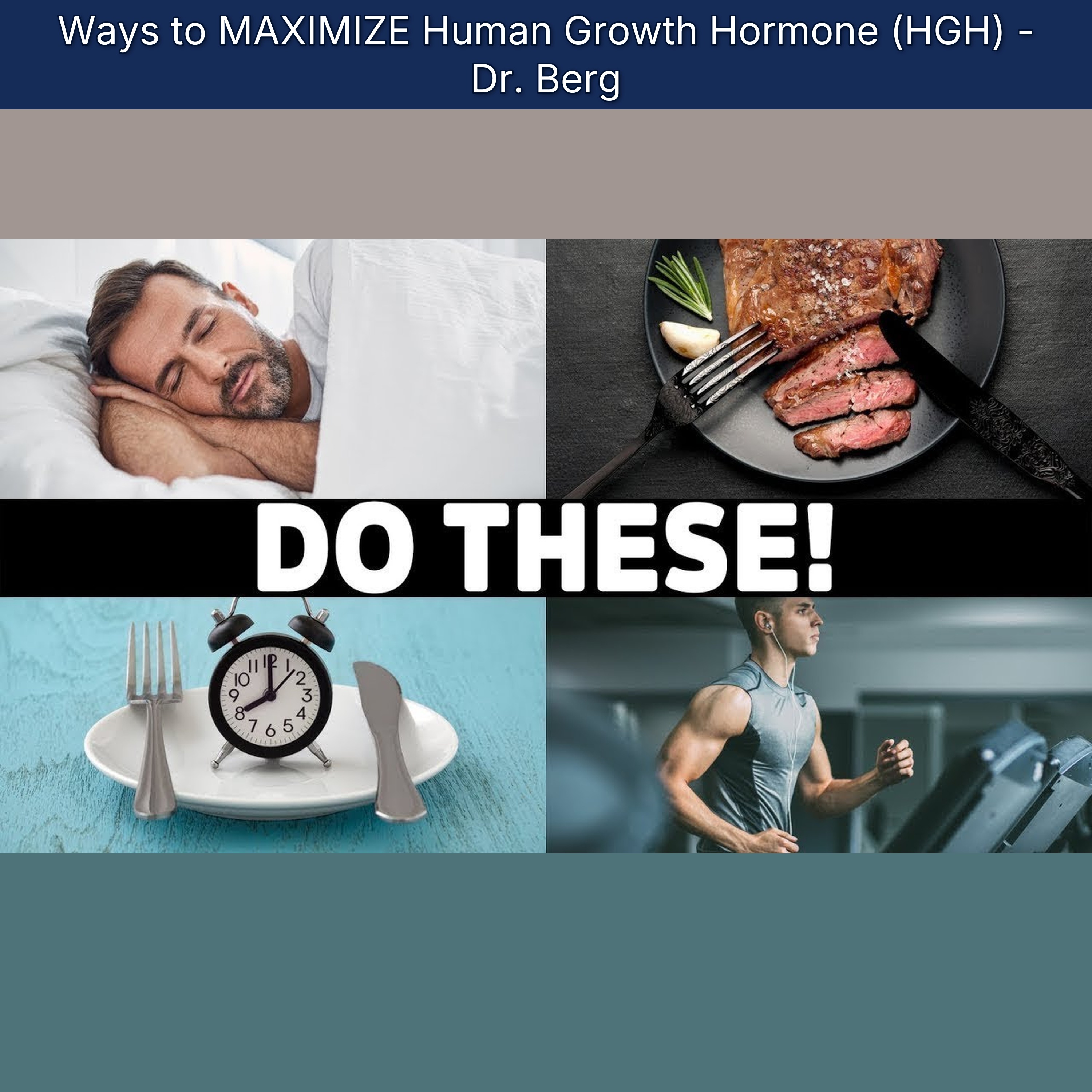 Ways to MAXIMIZE Human Growth Hormone (HGH) - Dr. Berg episode artwork