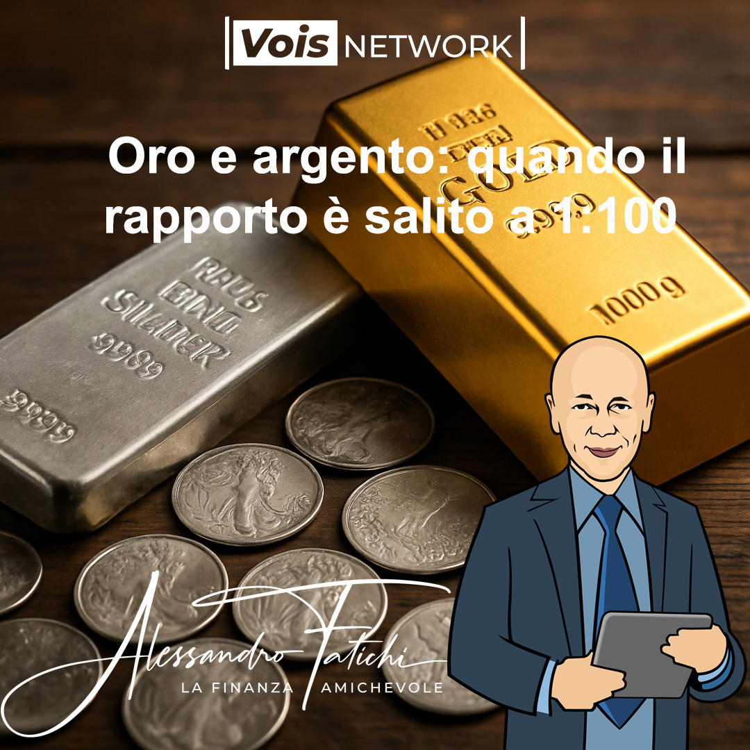 Oro e argento: quando il rapporto è salito a 1:100, una storia di svalutazioni e opportunità