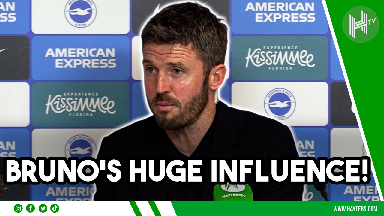 Michael Carrick on Bruno Fernandes' future | Brighton 0-3 Manchester United