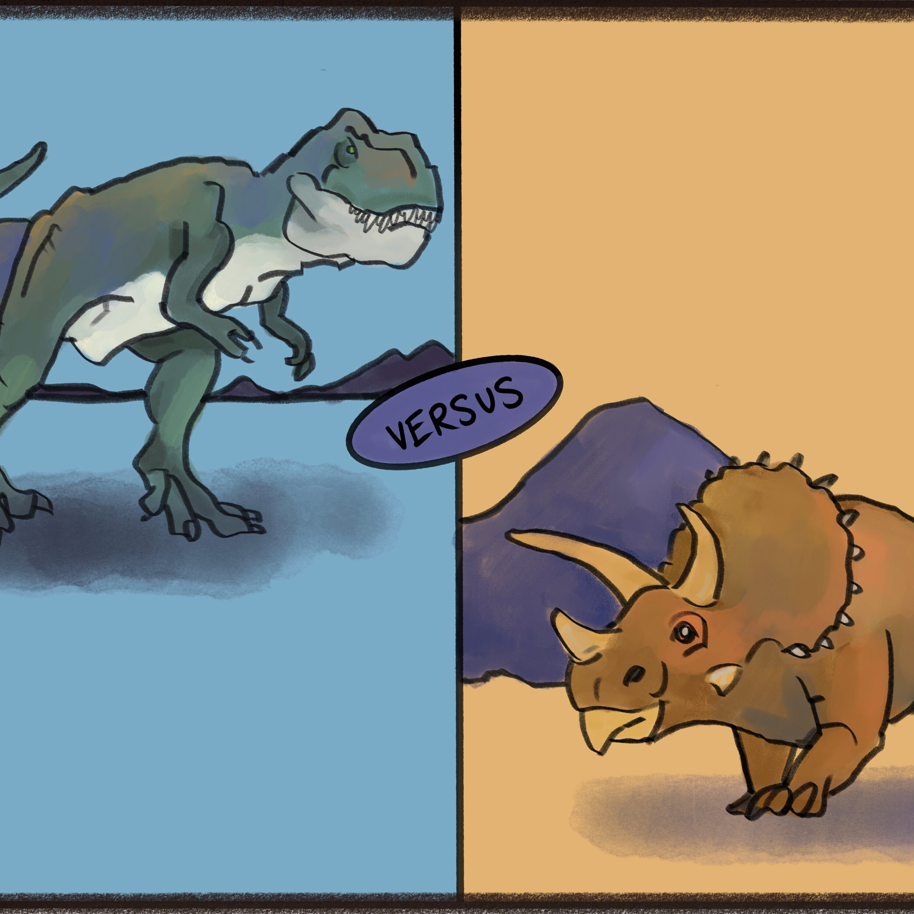 Tyranosaurus Rex vs Triceratops