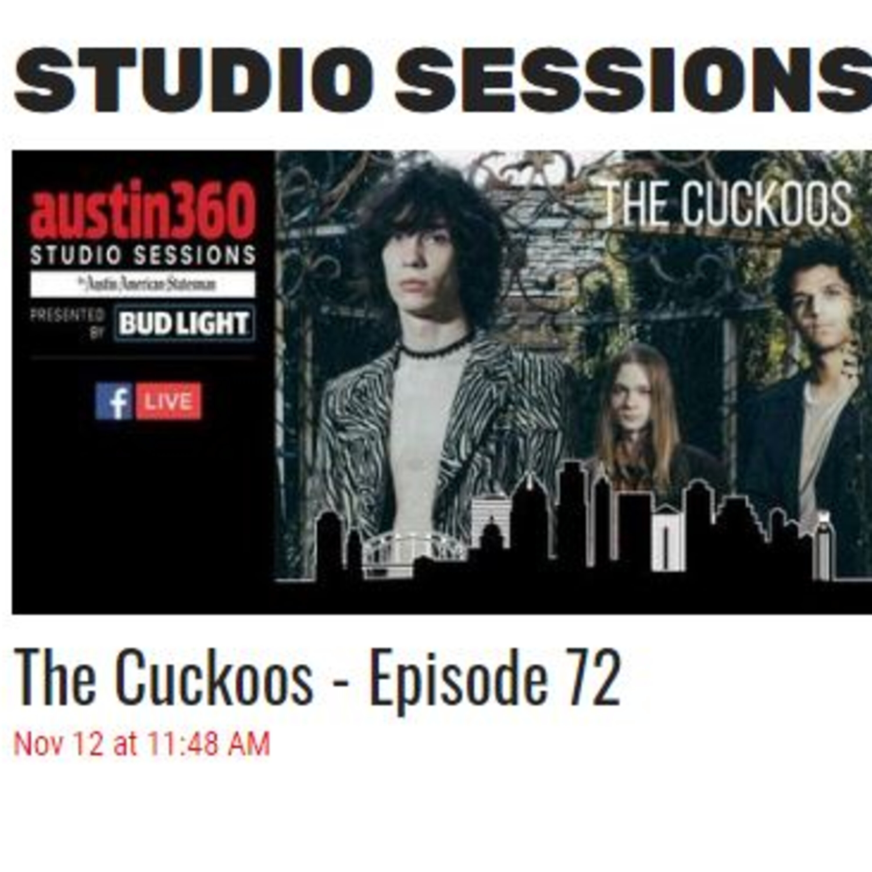 Austin360 Studio Sessions Ep. 72 - The Cuckoos episode artwork