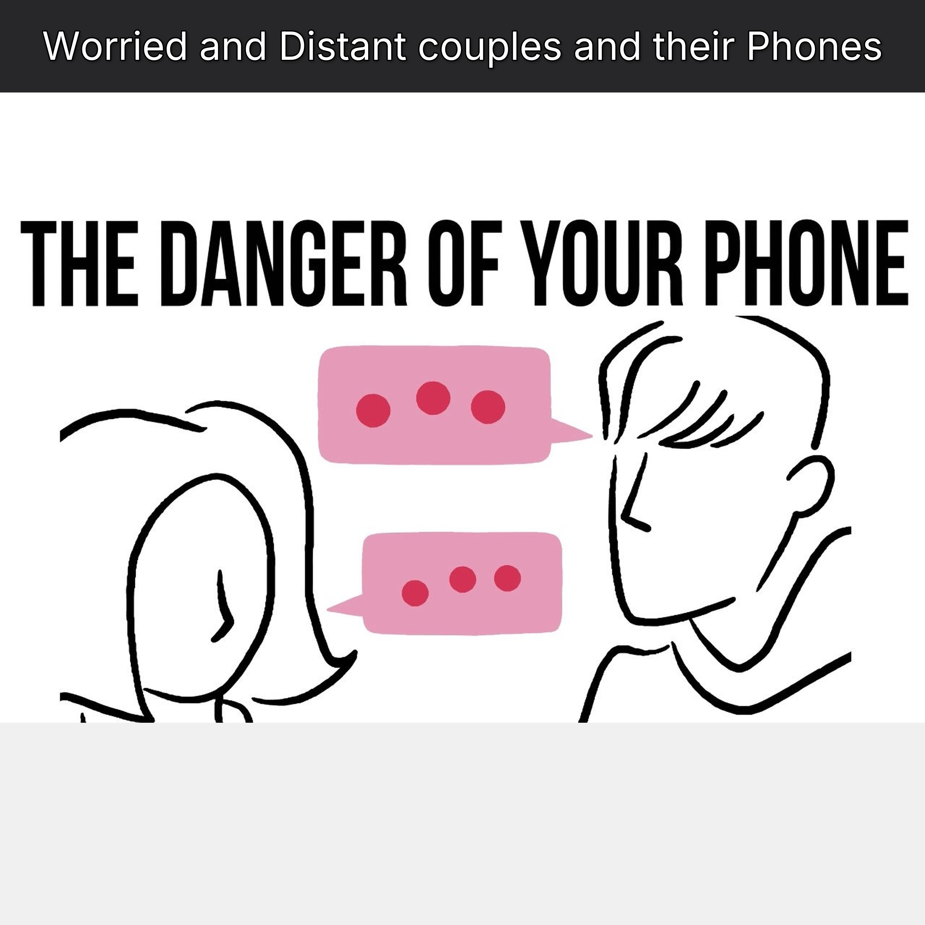 Worried and Distant couples and their Phones